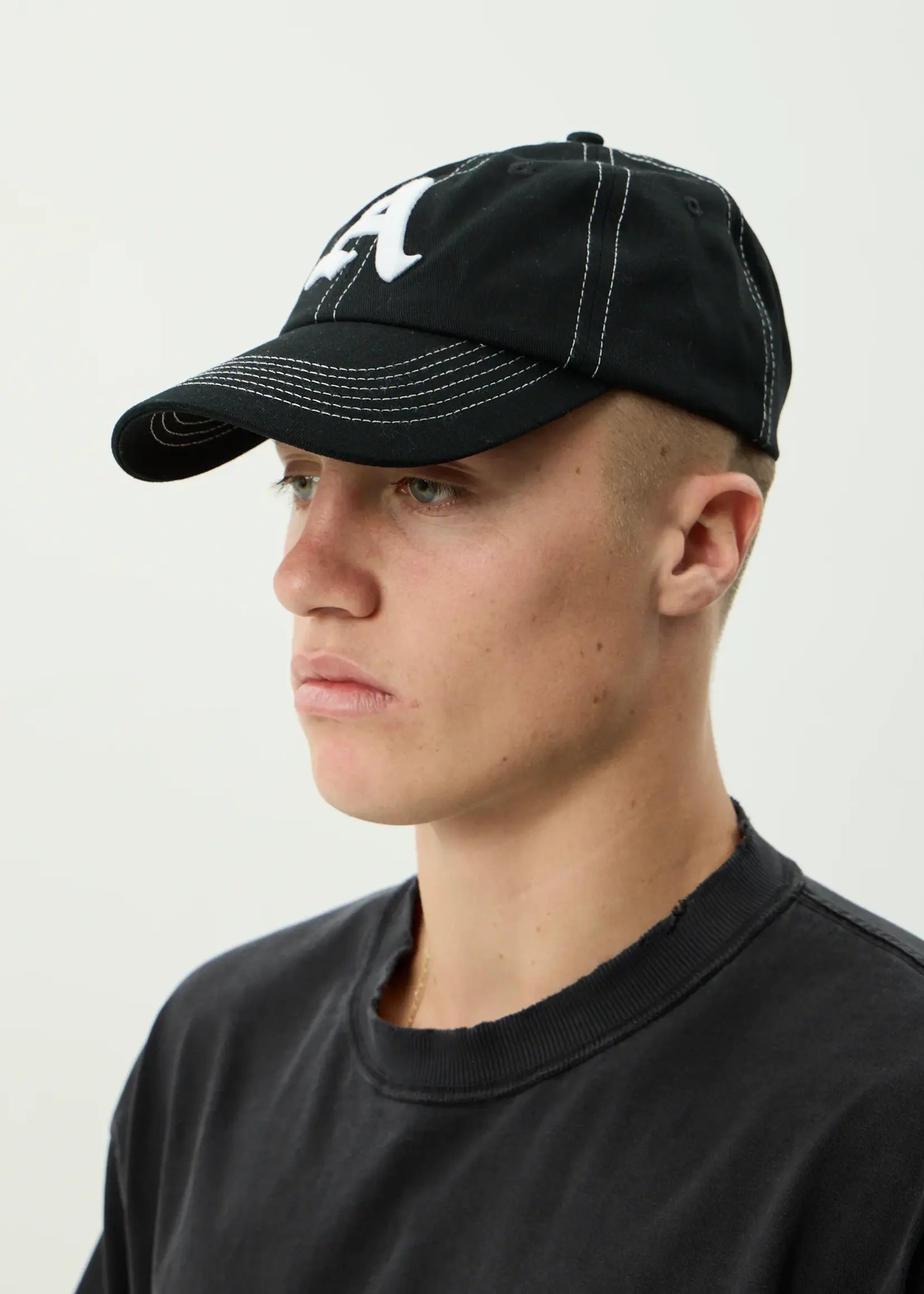 Afends Ayy Six Panel Cap - Black