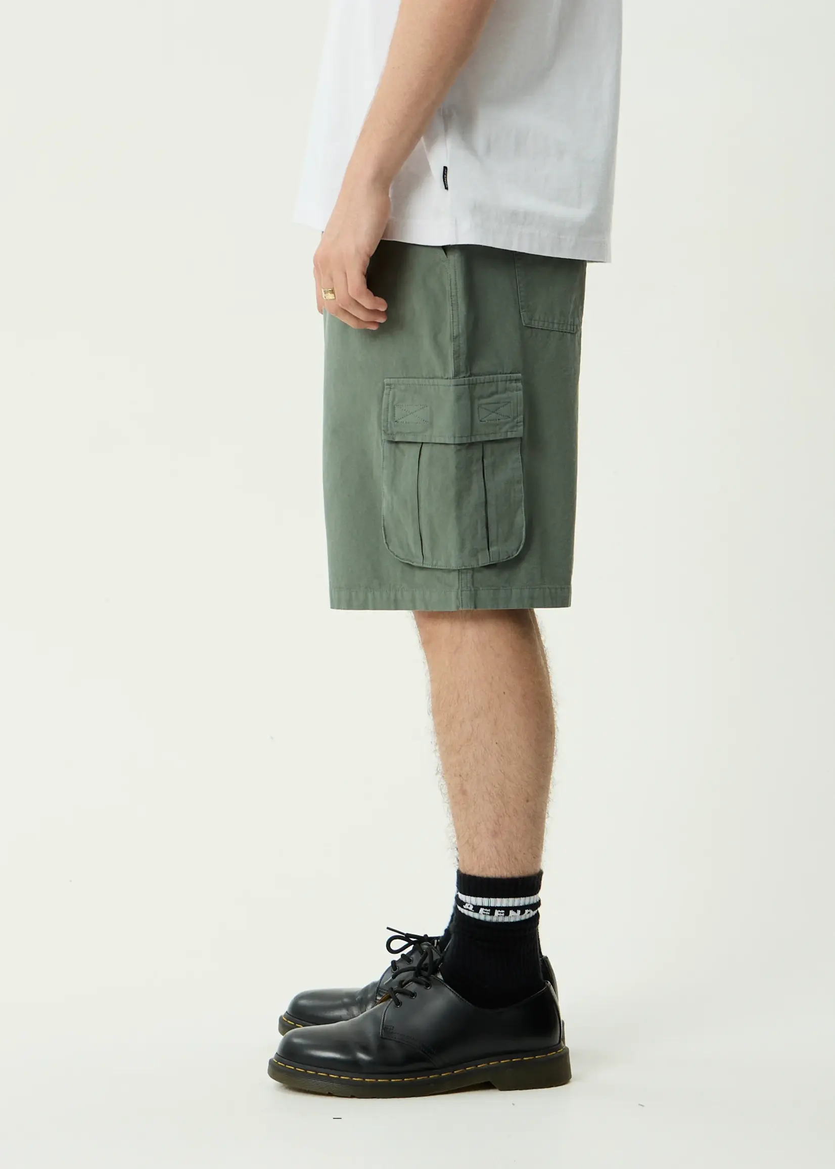 Afends Summit Pleated Cargo Short 22" - Washed Sycamore