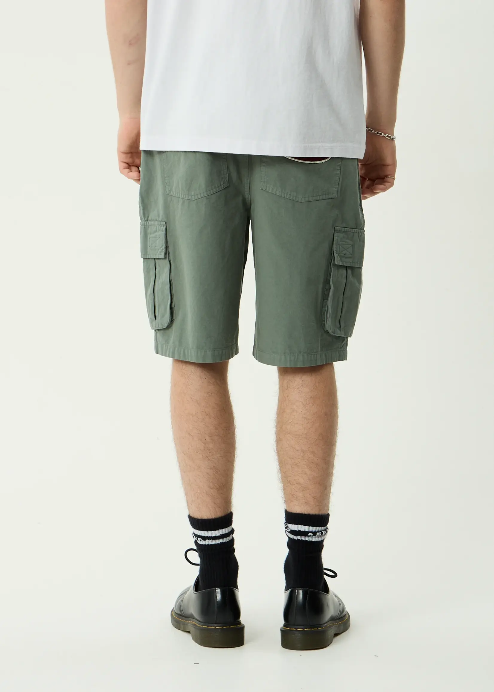 Afends Summit Pleated Cargo Short 22" - Washed Sycamore