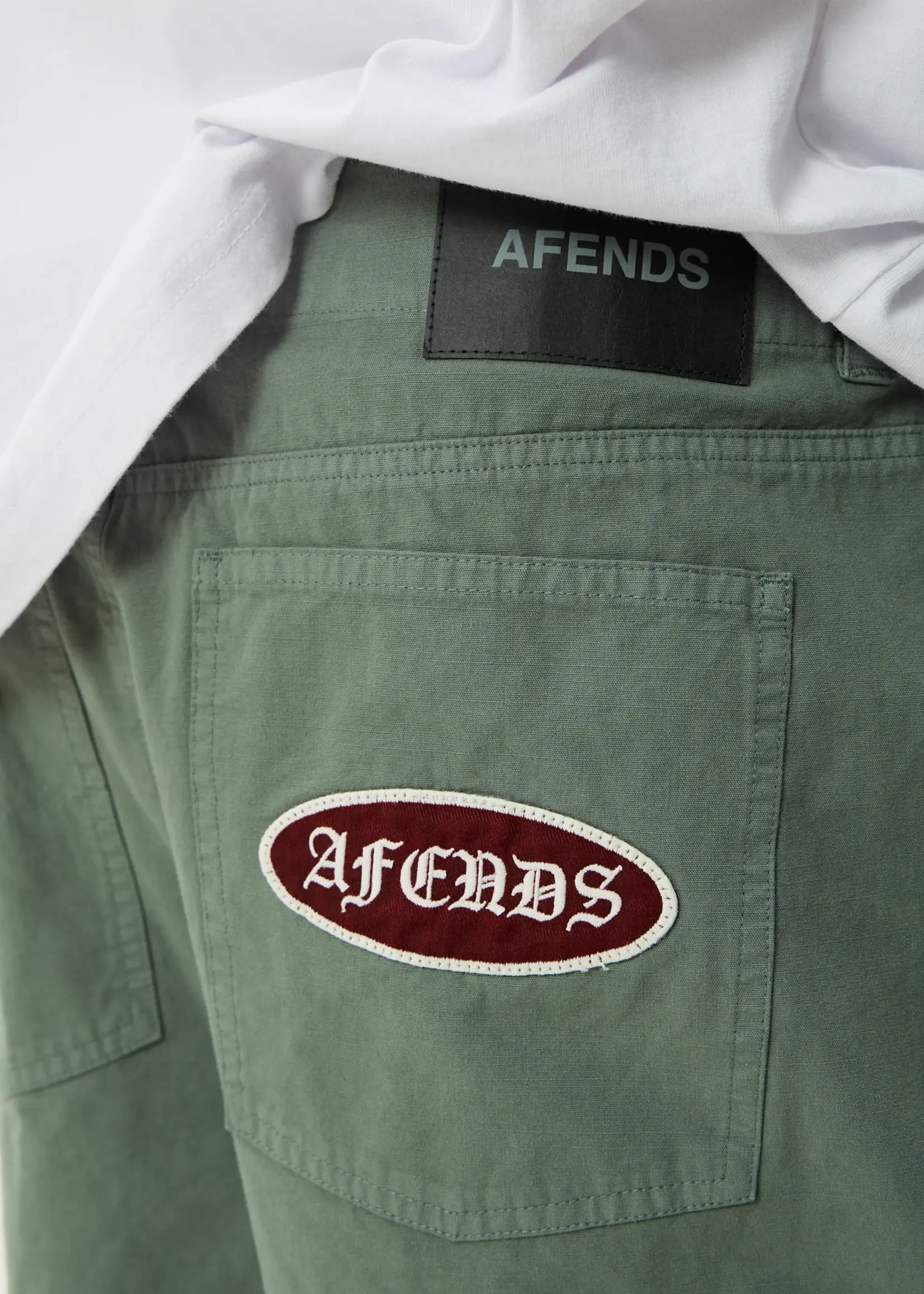 Afends Summit Pleated Cargo Short 22" - Washed Sycamore