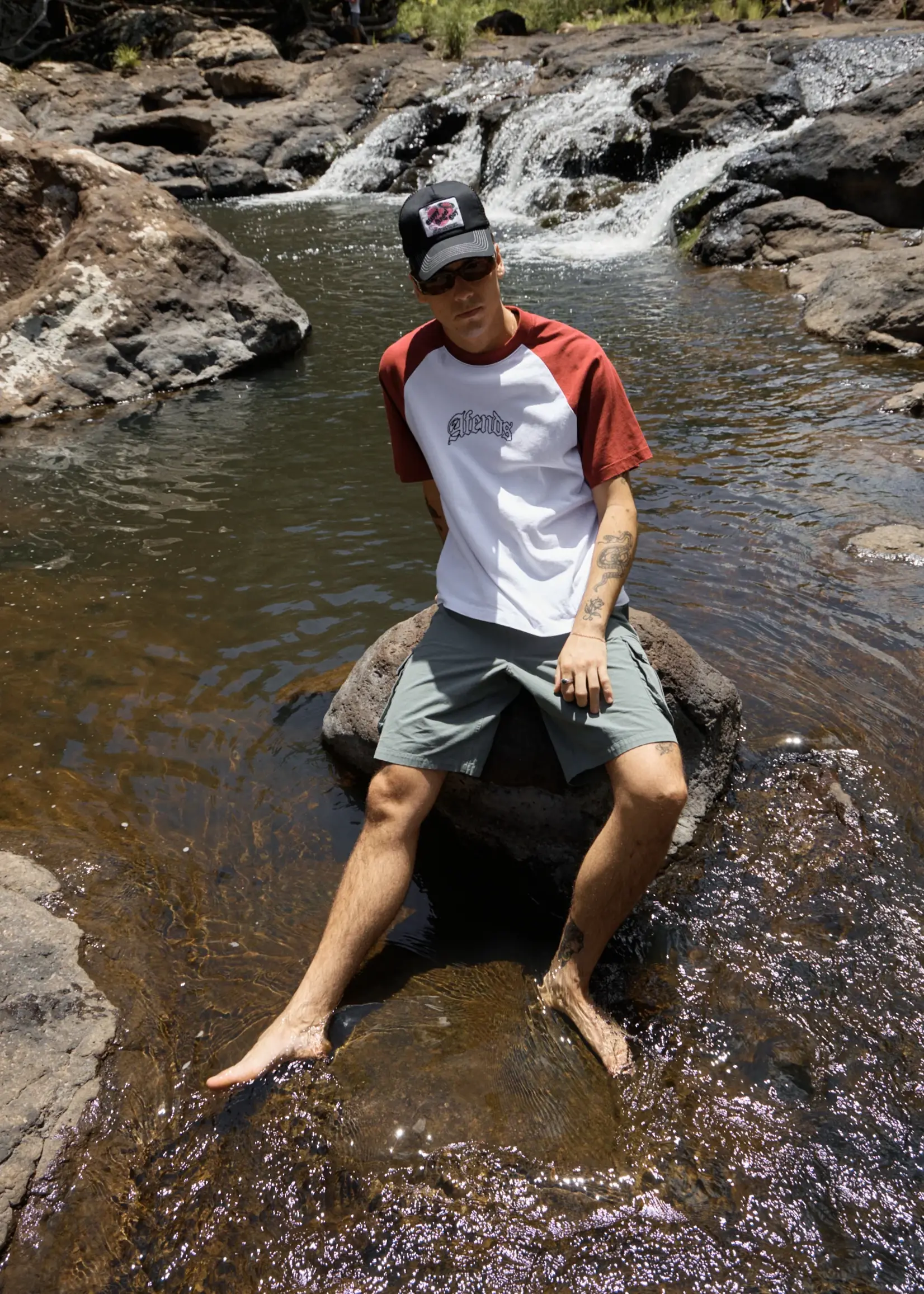 Summit Pleated Cargo Short 22" - Washed Sycamore