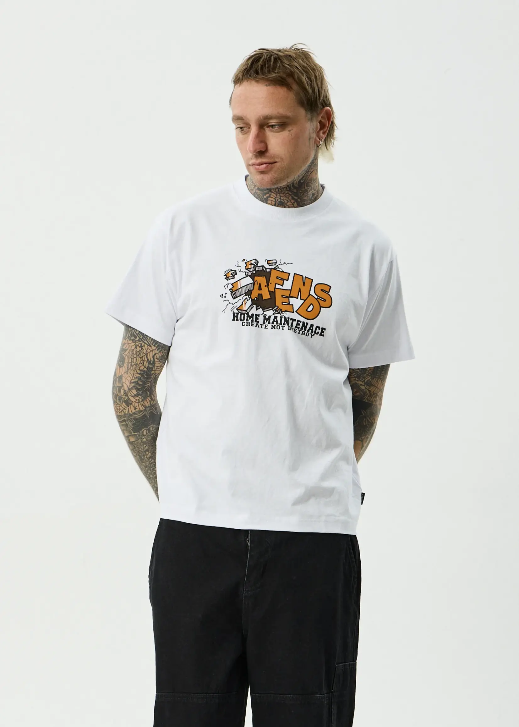Maintenance Boxy Tee - White