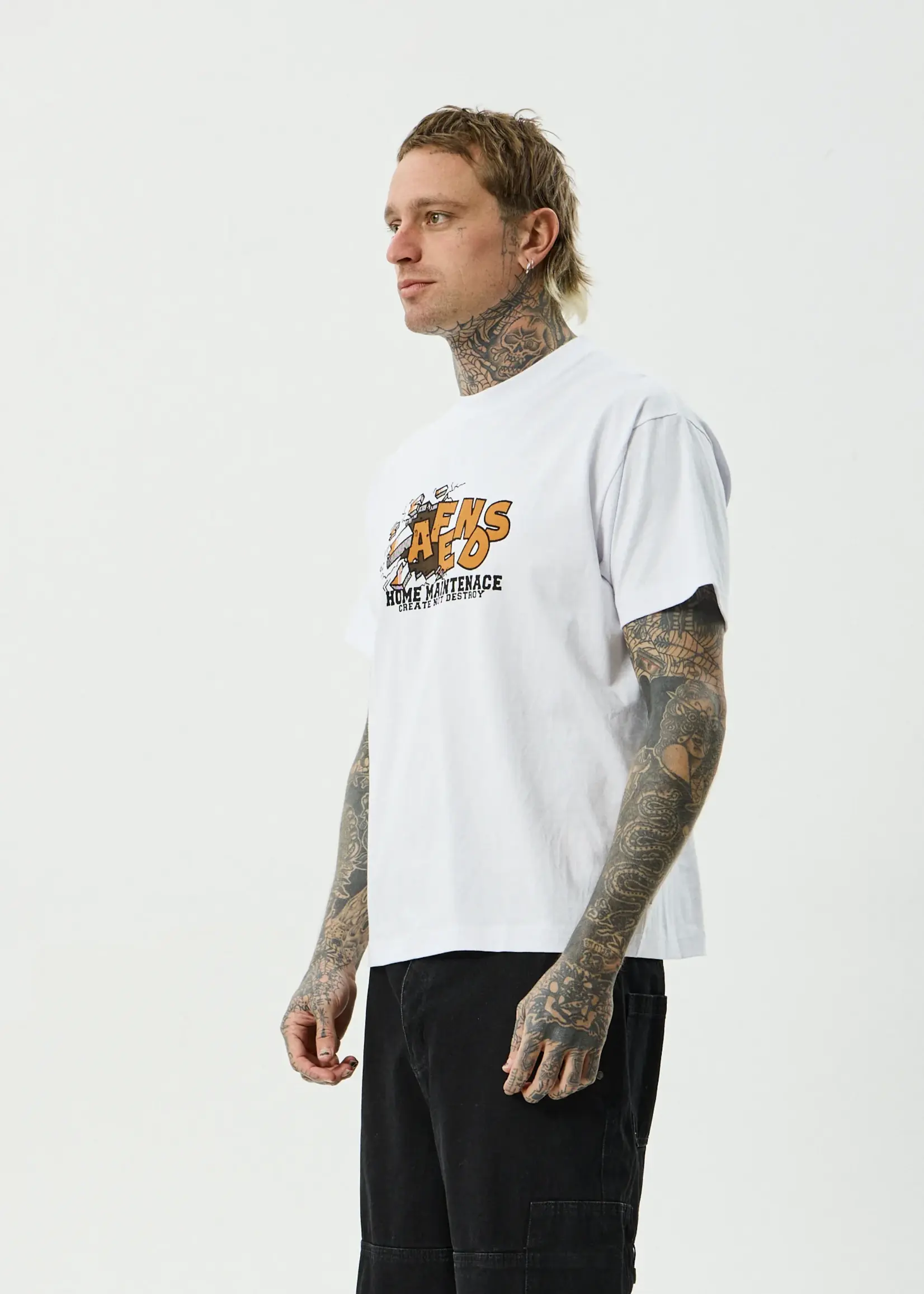 Maintenance Boxy Tee - White