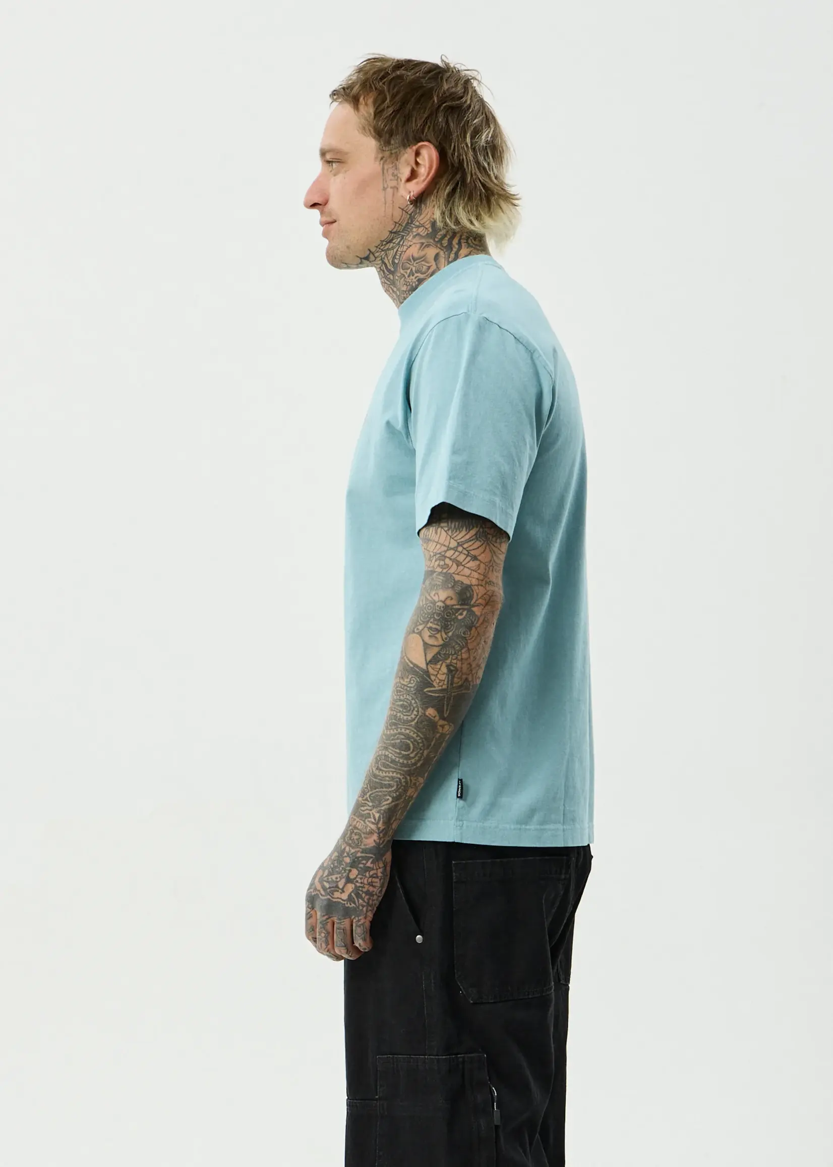 Angel Boy Retro Tee - Washed Overcast