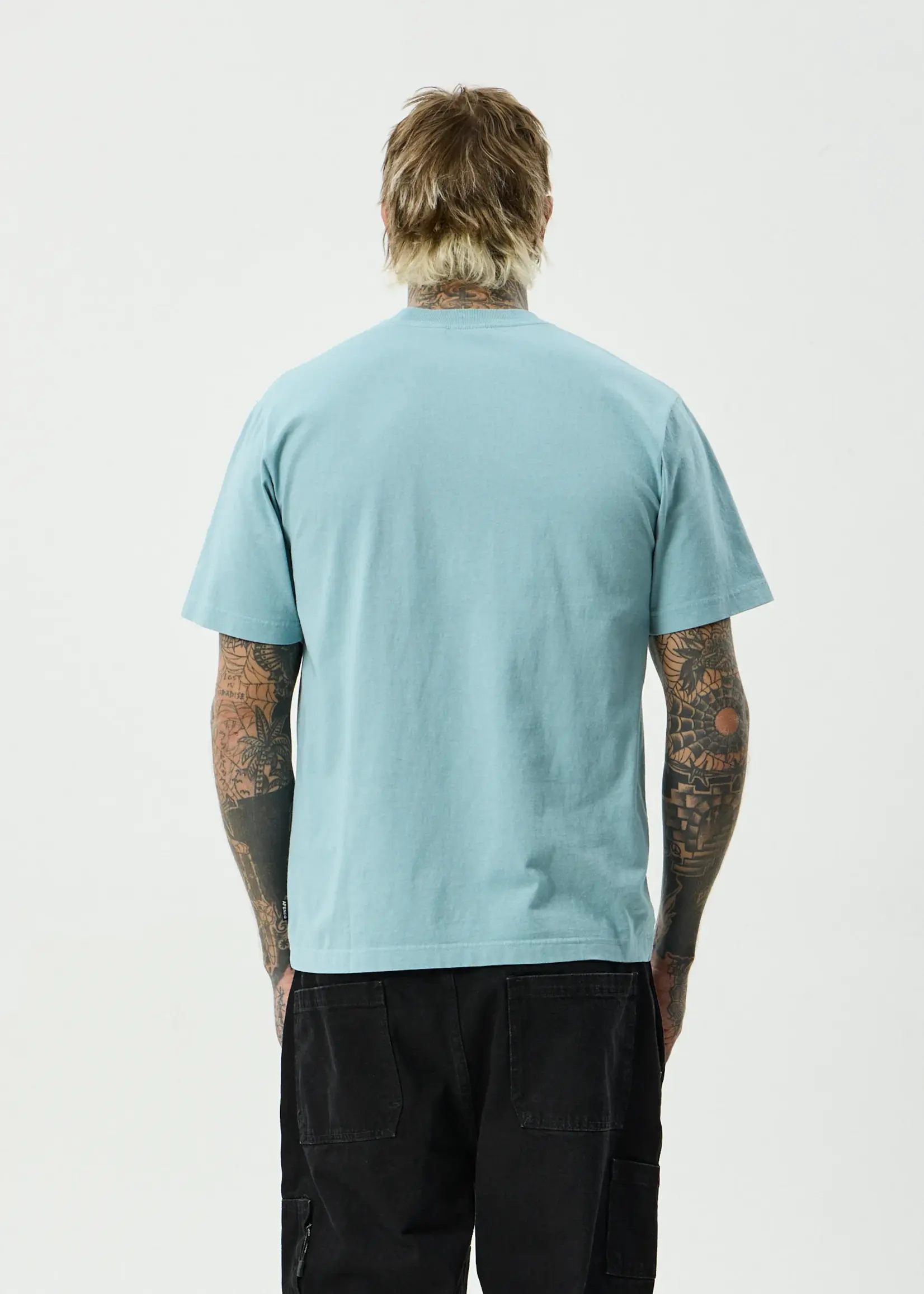 Angel Boy Retro Tee - Washed Overcast