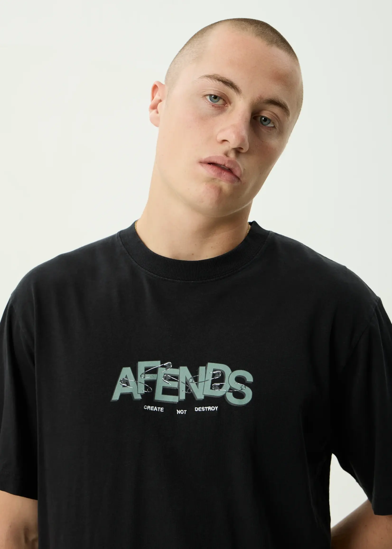 Safety Retro Tee - Stone Black