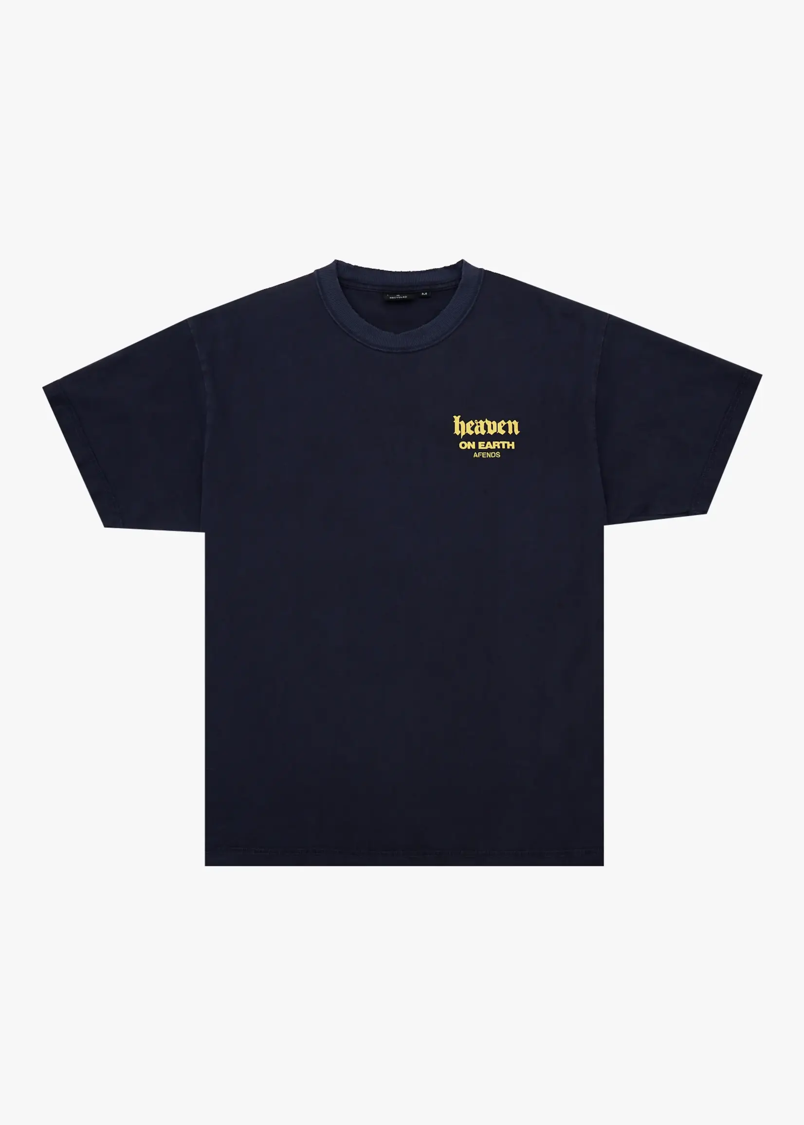 Afends Heaven Heavyweight Boxy Tee - Washed Deep Sea