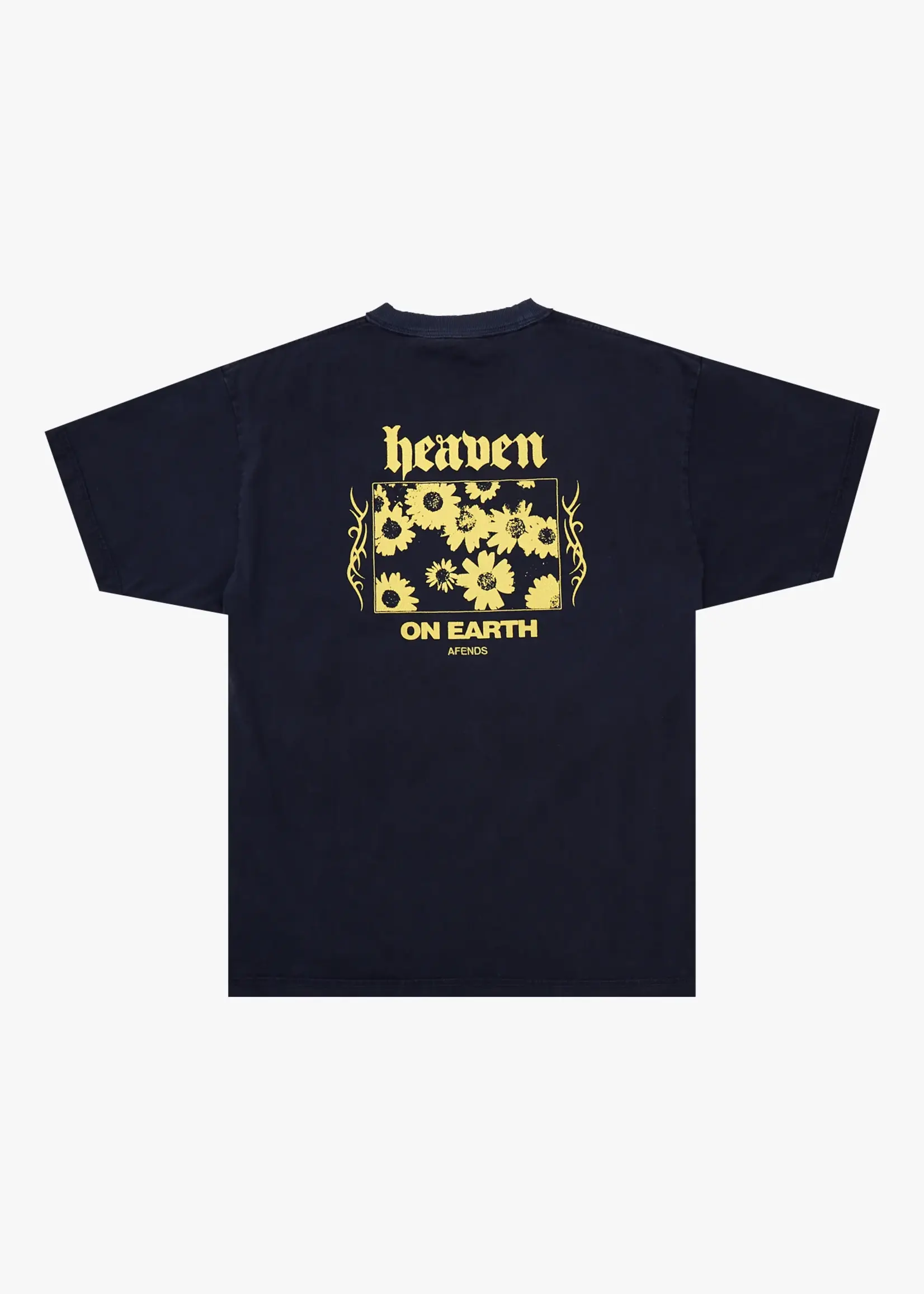 Afends Heaven Heavyweight Boxy Tee - Washed Deep Sea