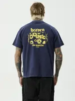 Afends Heaven Heavyweight Boxy Tee - Washed Deep Sea