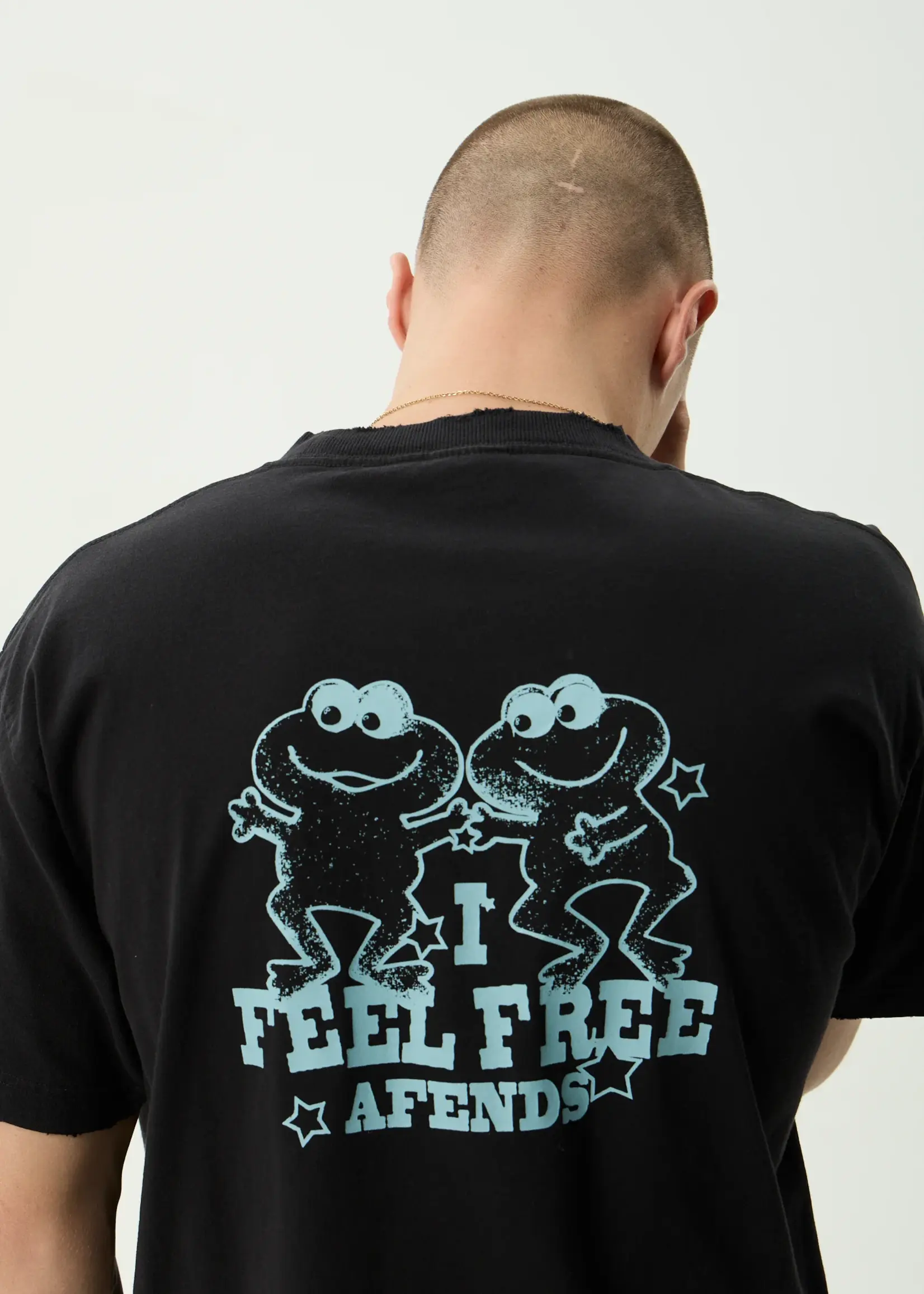 Afends Sonoran Boxy Tee - Stone Black
