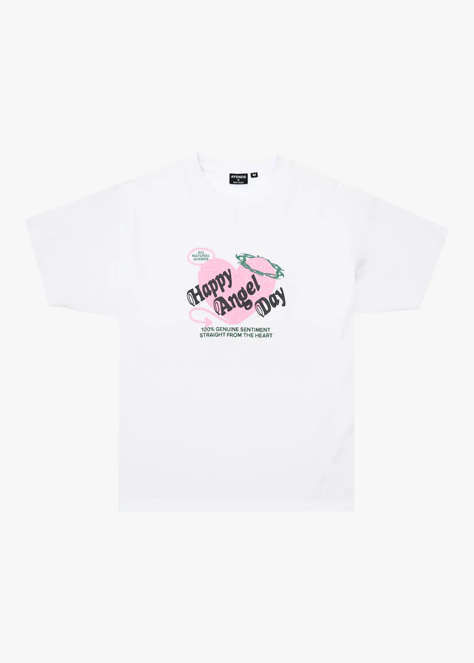 Afends Genuine Sentiment Heavyweight Boxy Tee - White