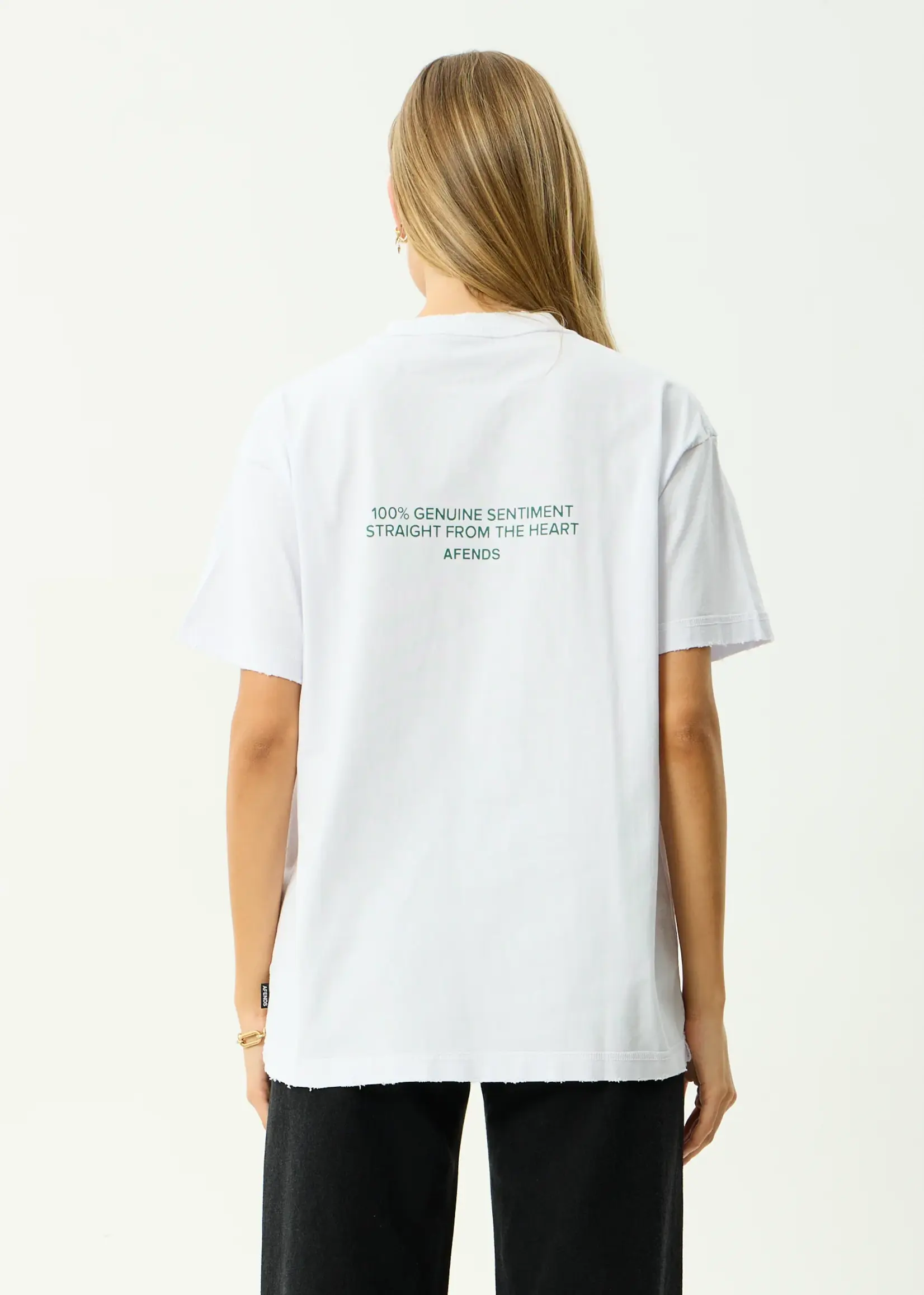 Afends Genuine Sentiment Heavyweight Boxy Tee - White