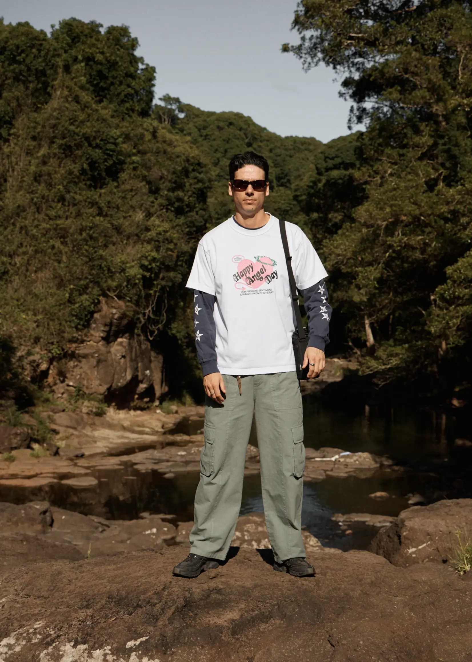 Afends Genuine Sentiment Heavyweight Boxy Tee - White