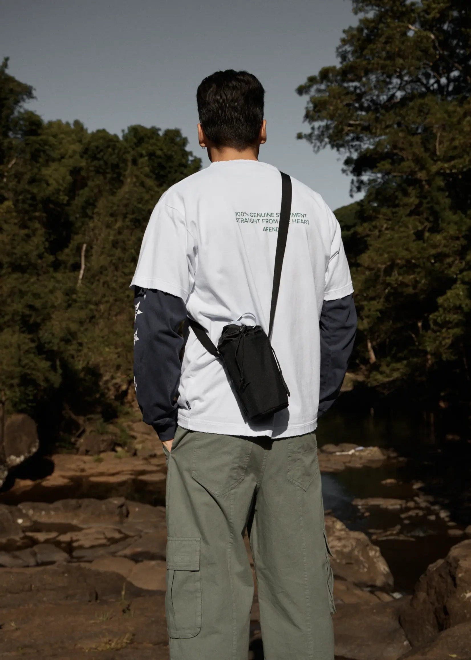 Afends Genuine Sentiment Heavyweight Boxy Tee - White