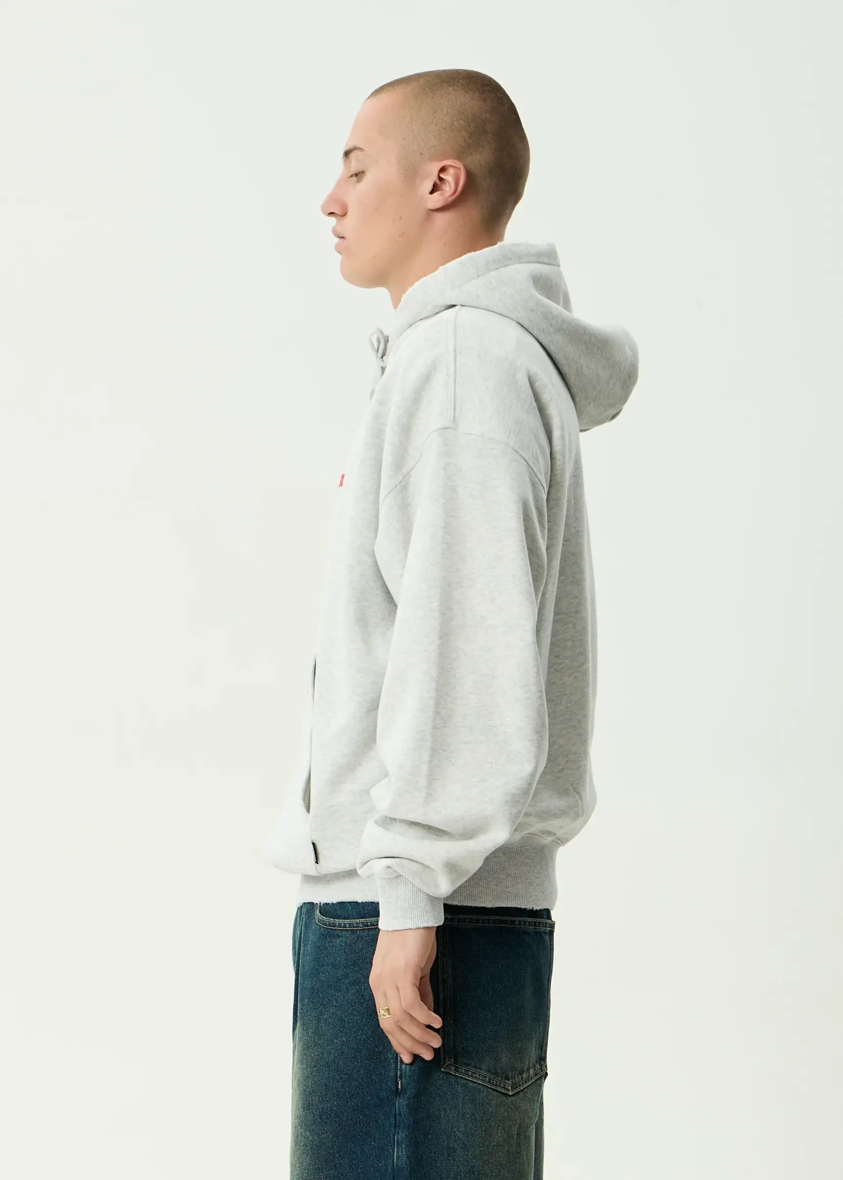 Wonders Boxy Pull On Hood - Grey Marle