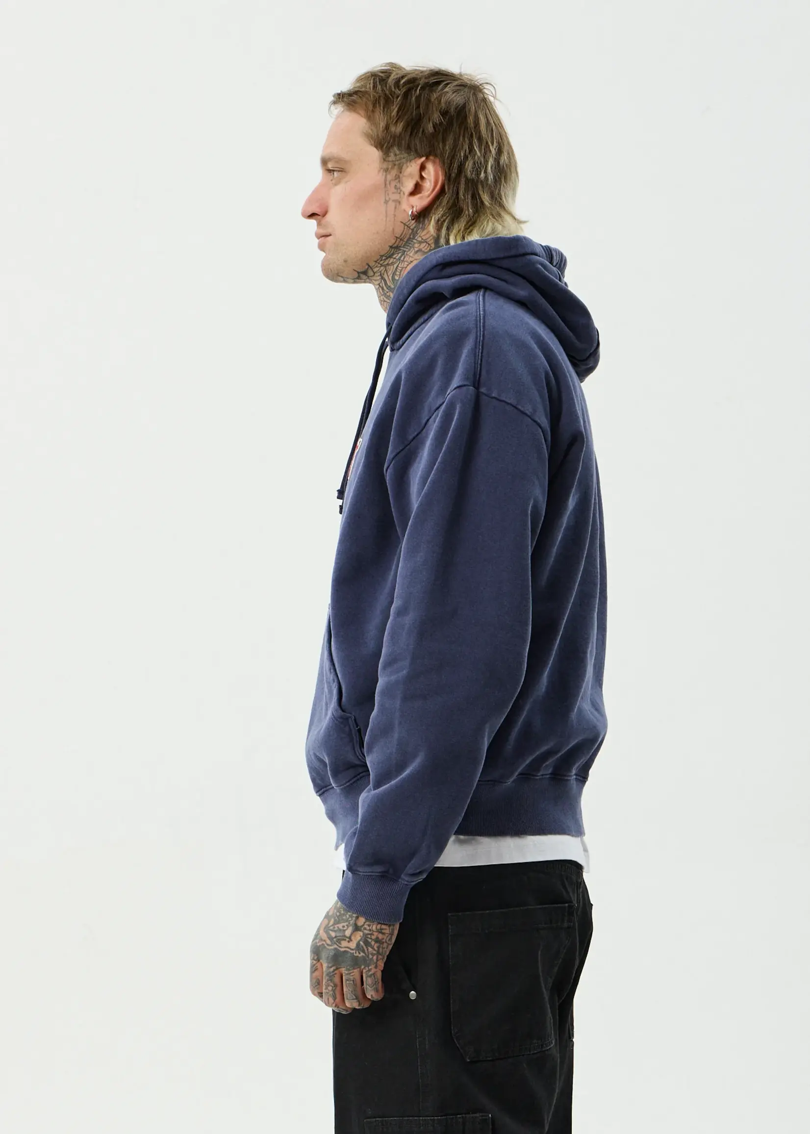 Home - Pull On Hood - Washed Deep Sea