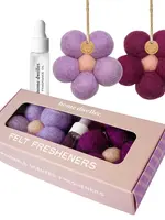 Felt Flower Fresheners Amber & Lavender