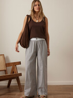 Ceres Life The Lounge Pant/Wine Choc Blue Check