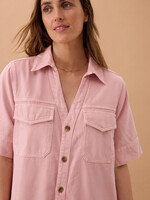 Ceres Life Sammy Relaxed Shirt Dress - Washed Pink