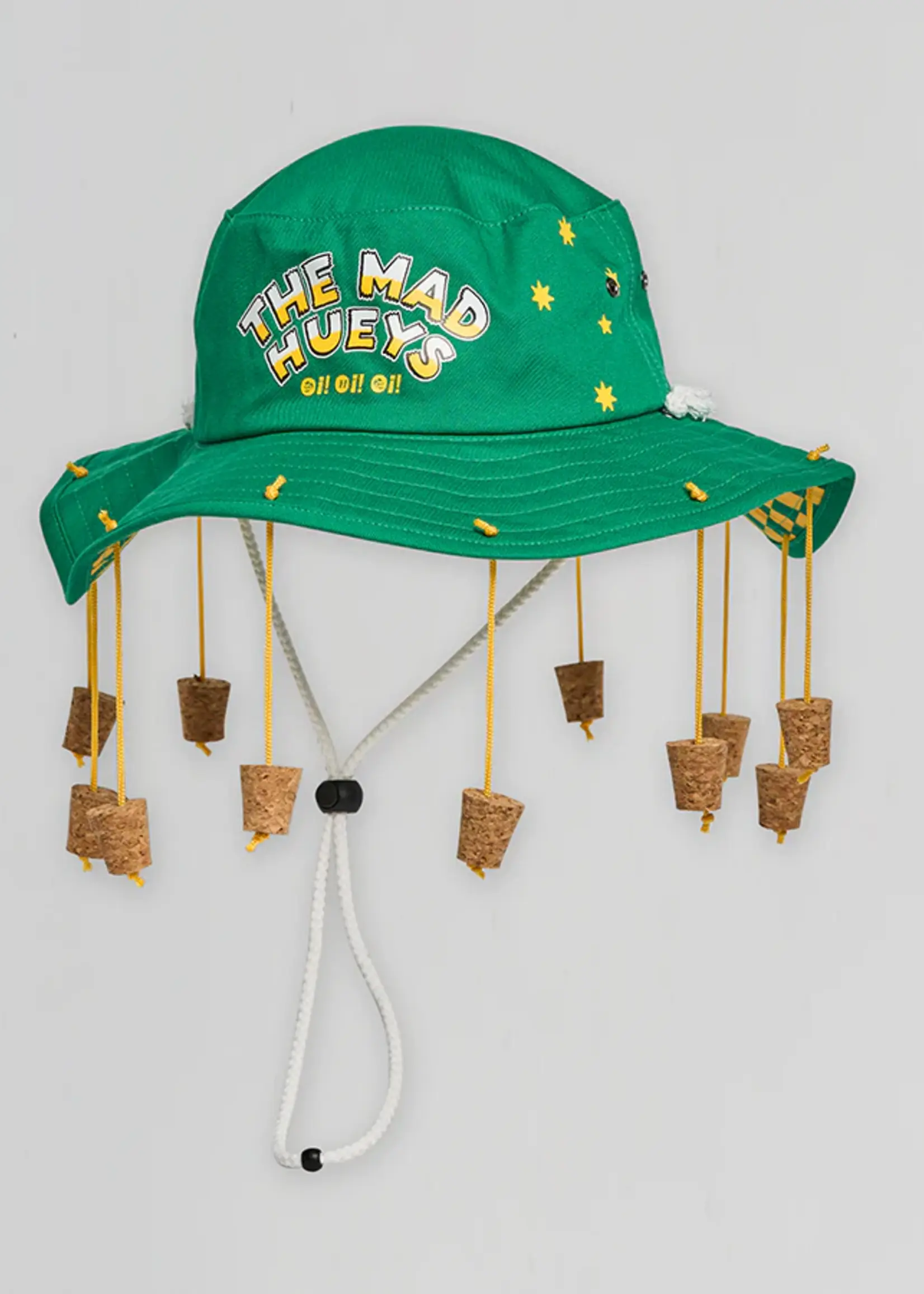Mad Hueys Quick Dry Wide Brim Hat - Aussie Green