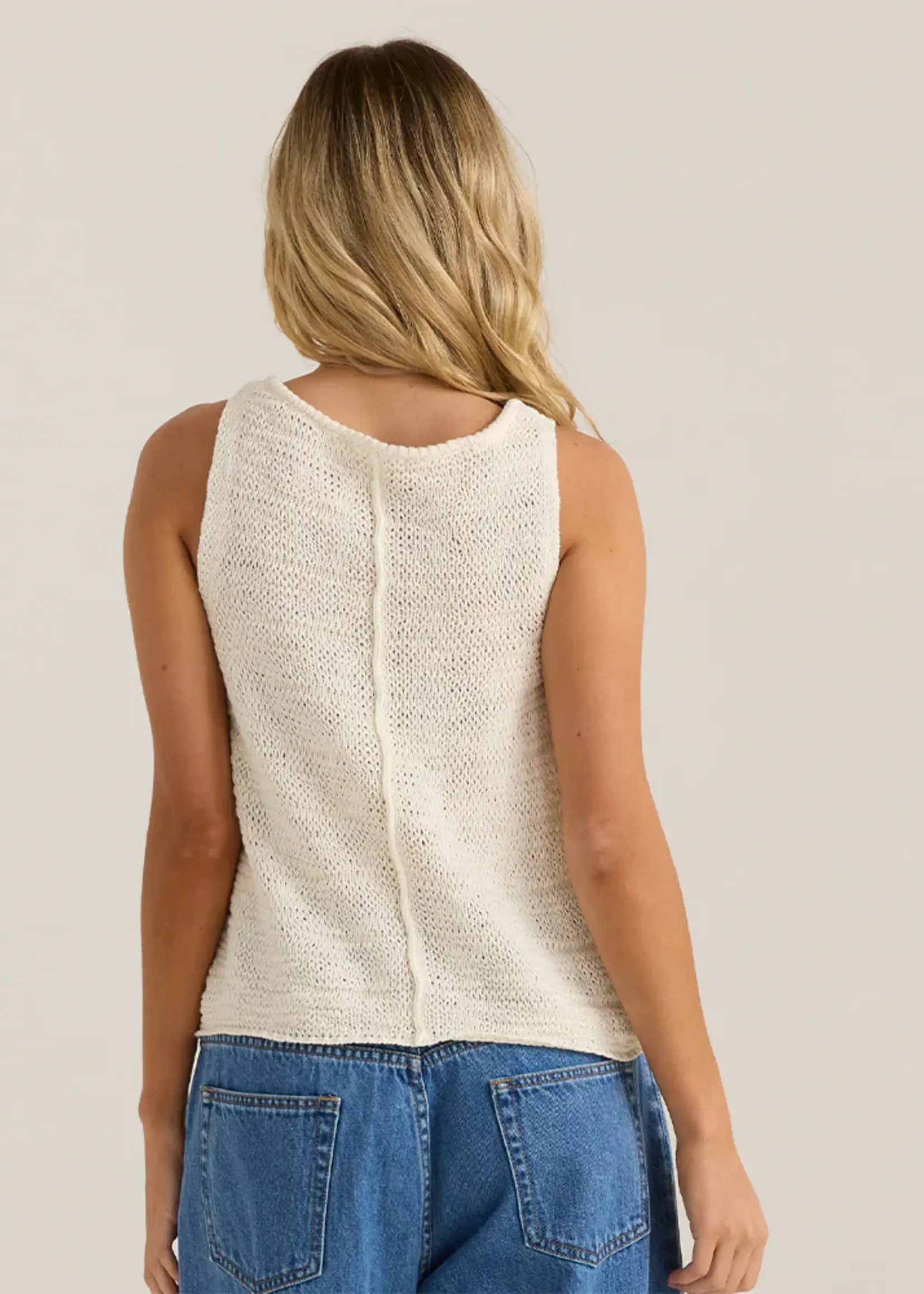 Sass Penn Knit Top - Cream