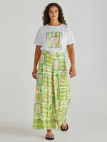 Emmett Wide Leg Pant - Shell Print