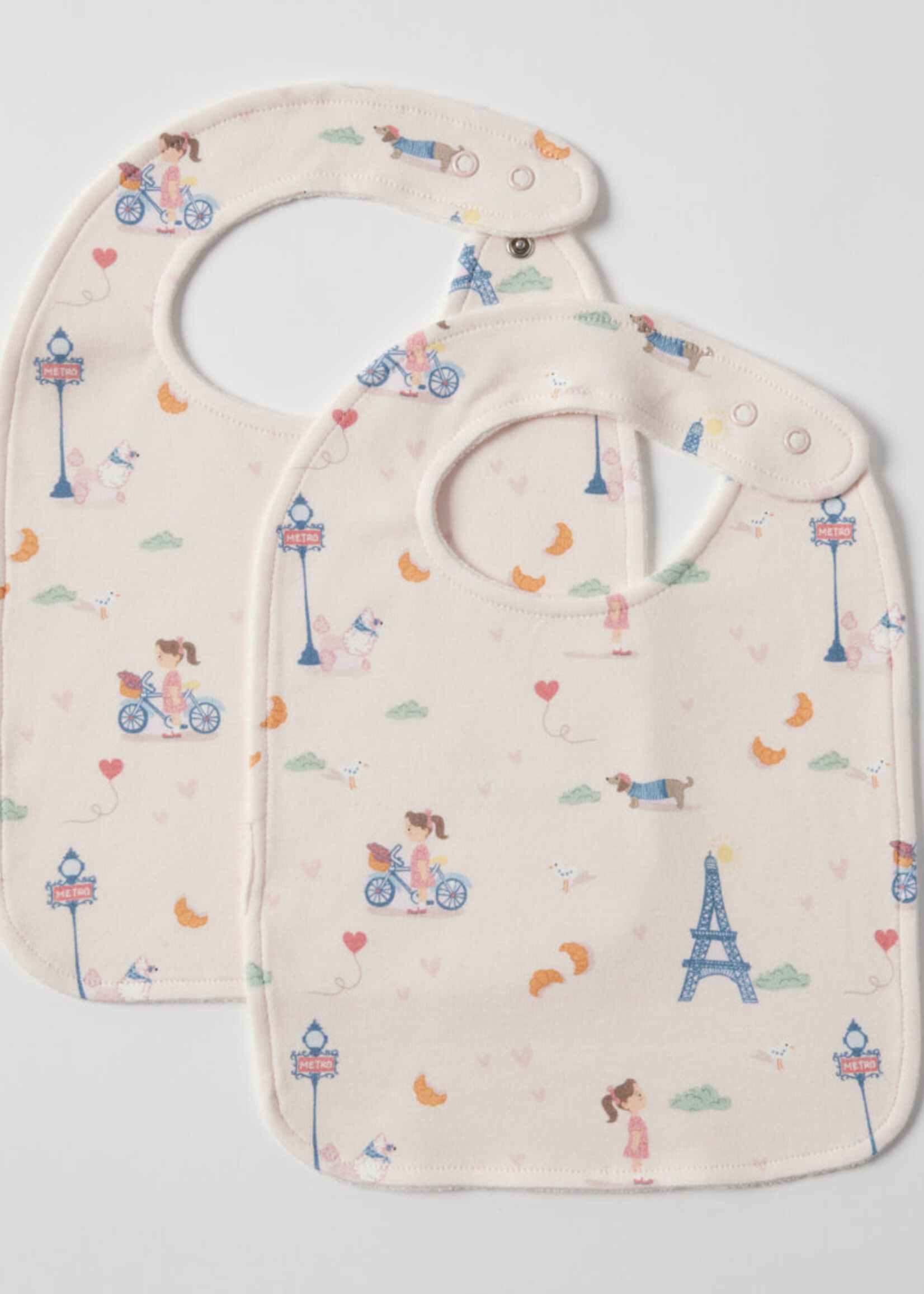 Bonjour Paris Jersey Bib Set
