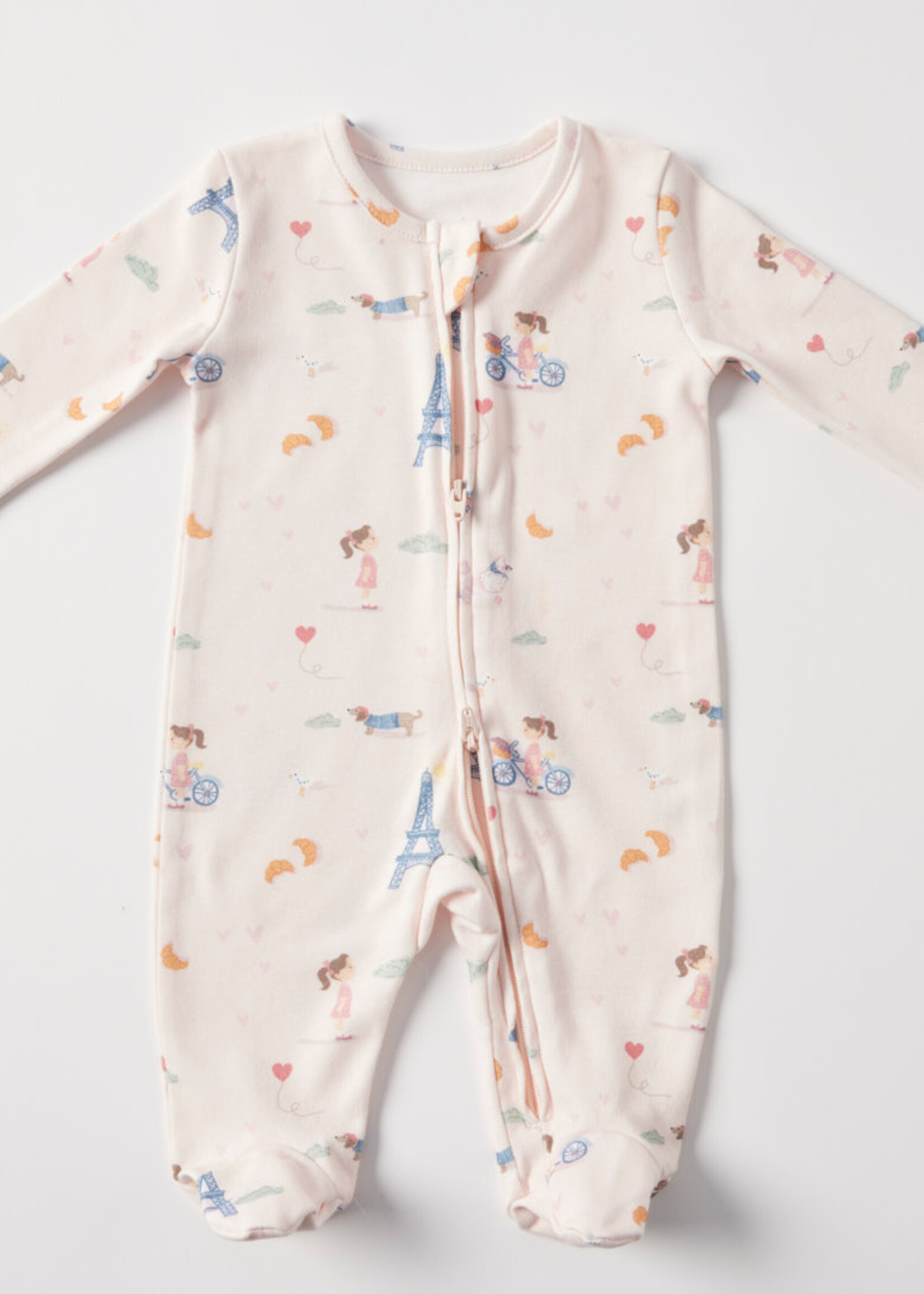 Bonjour Paris Jersey Romper 000