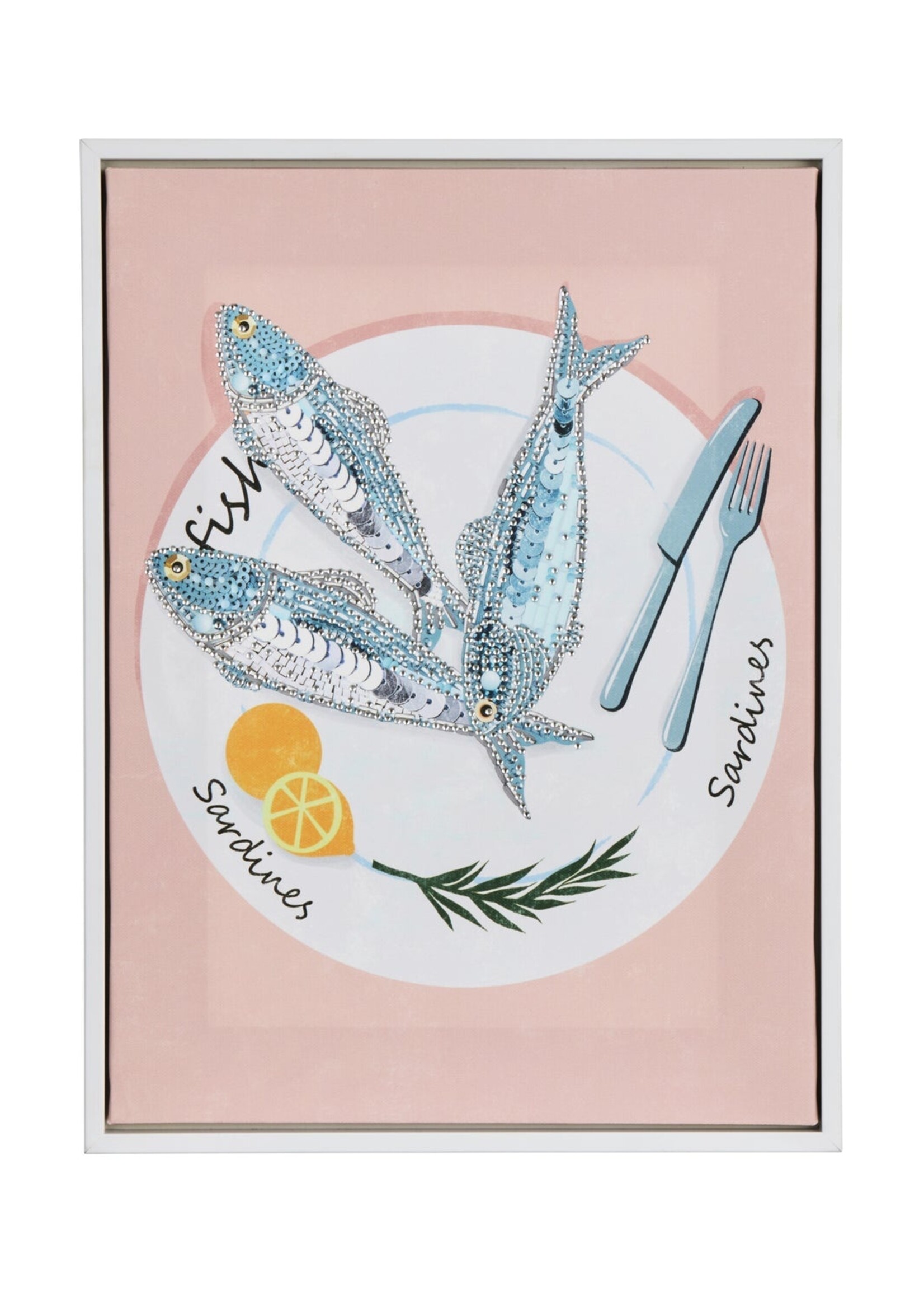 Lottie Fish Wall Art 30x2.3x40cm