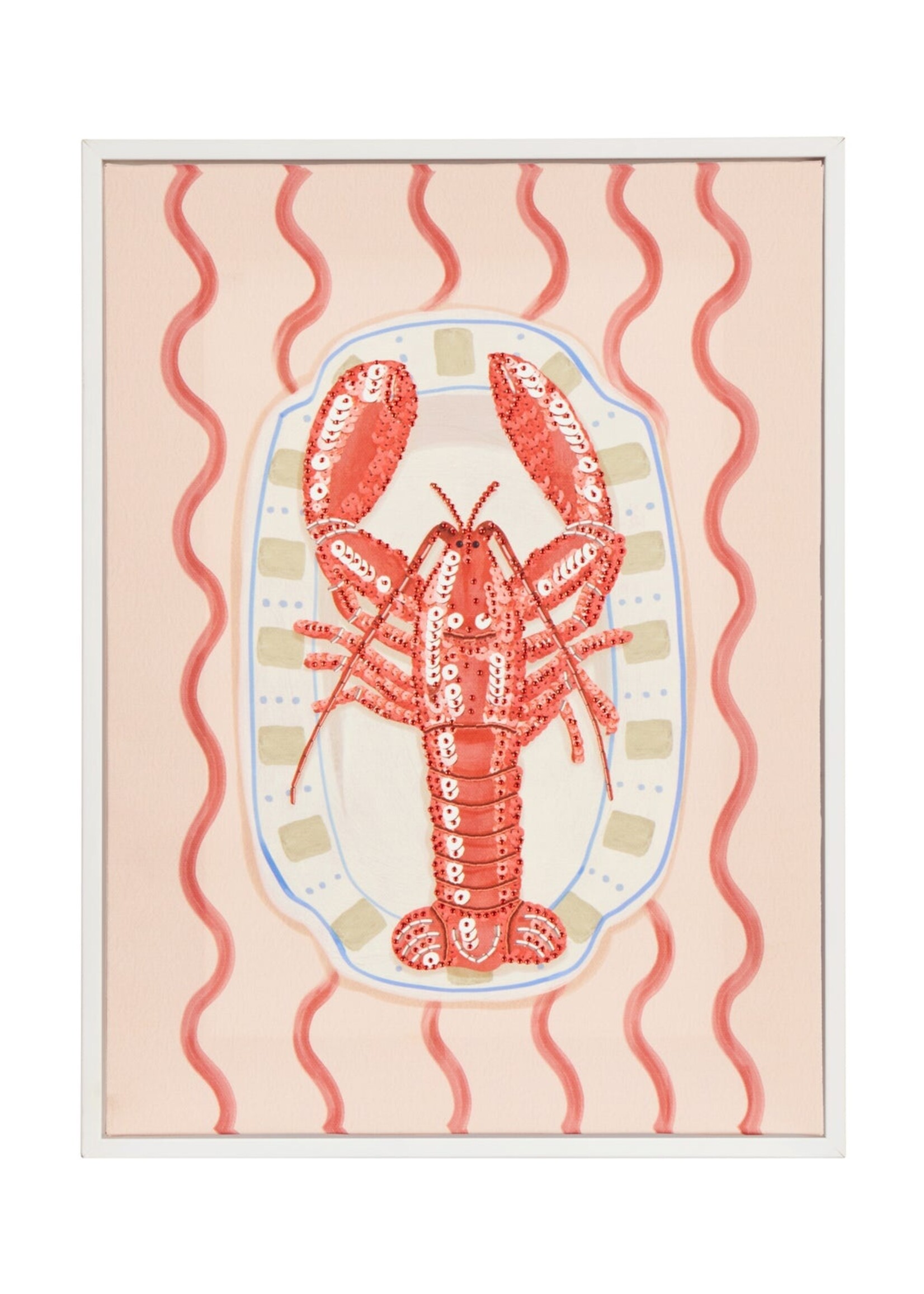 Isalbi Ari Lobster Wall Art 30x2.3x40cm