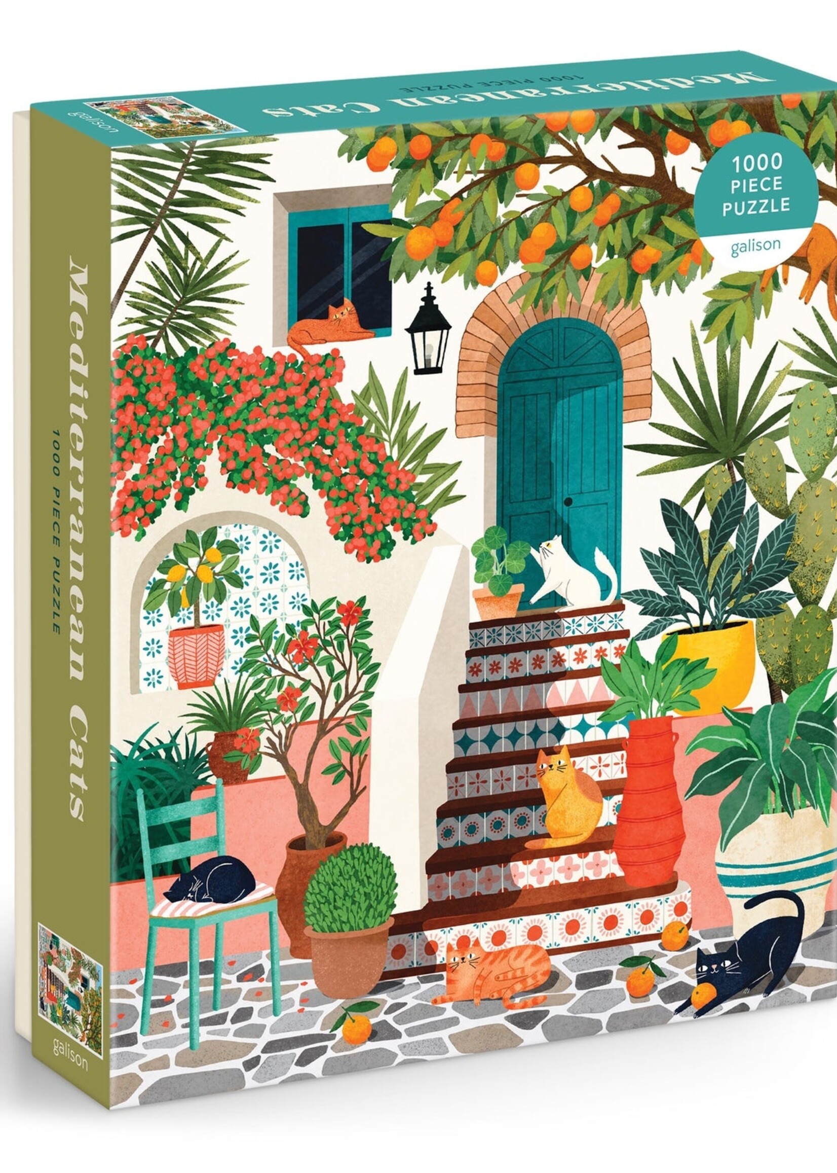 Isalbi Mediterranean Cats Puzzle 1000pc