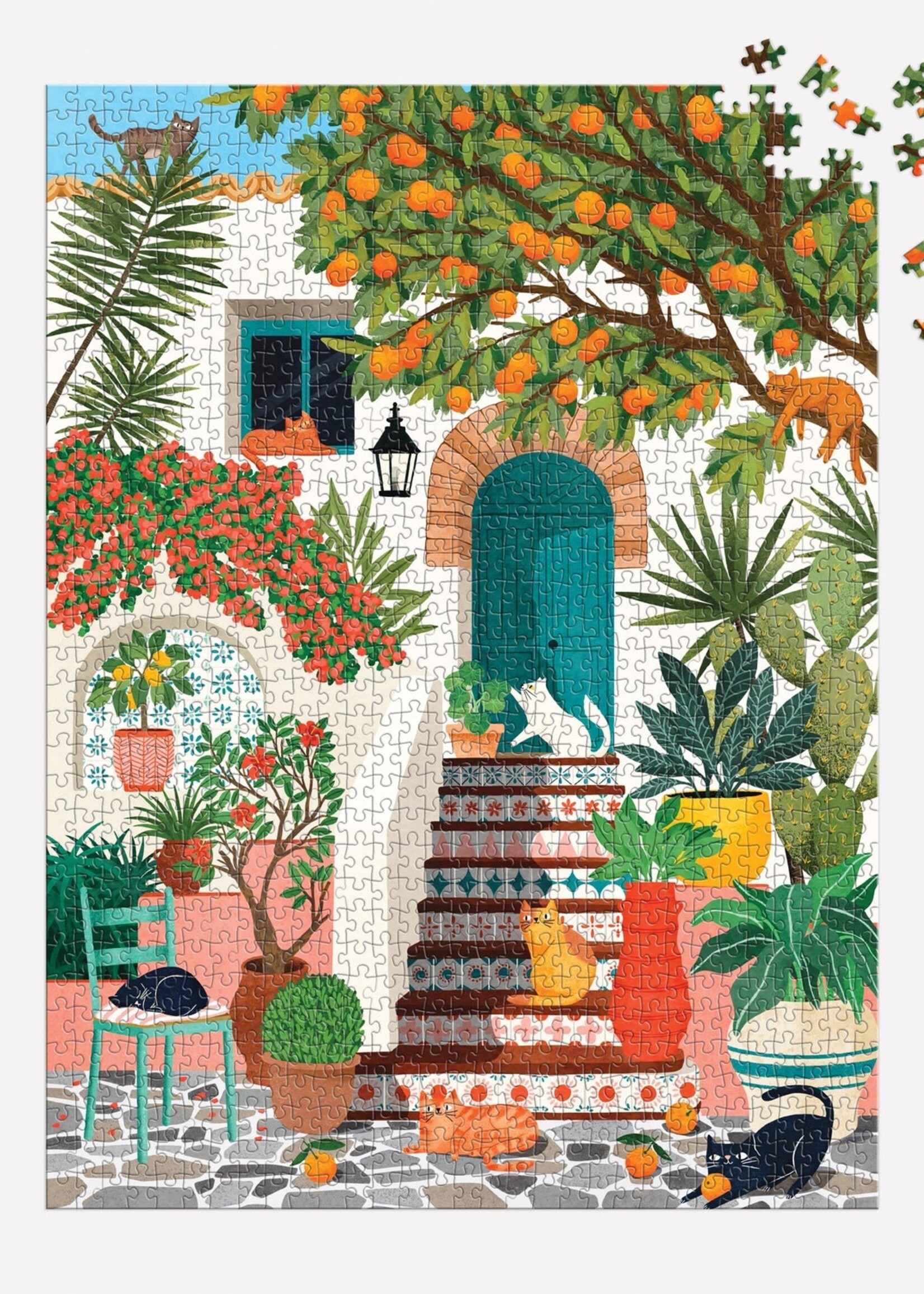 Isalbi Mediterranean Cats Puzzle 1000pc