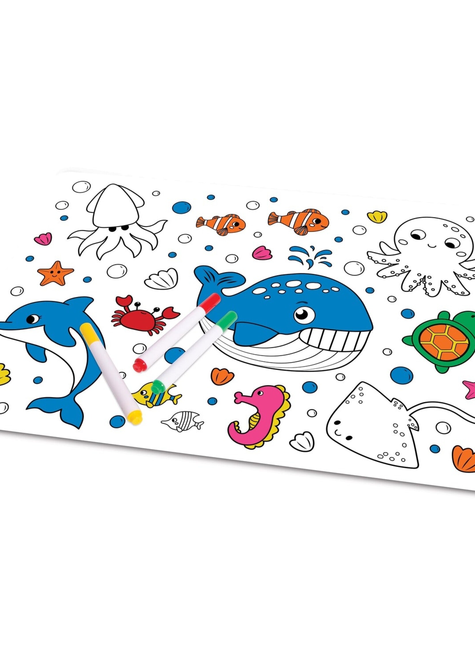 Colour in Placemat - Sealife