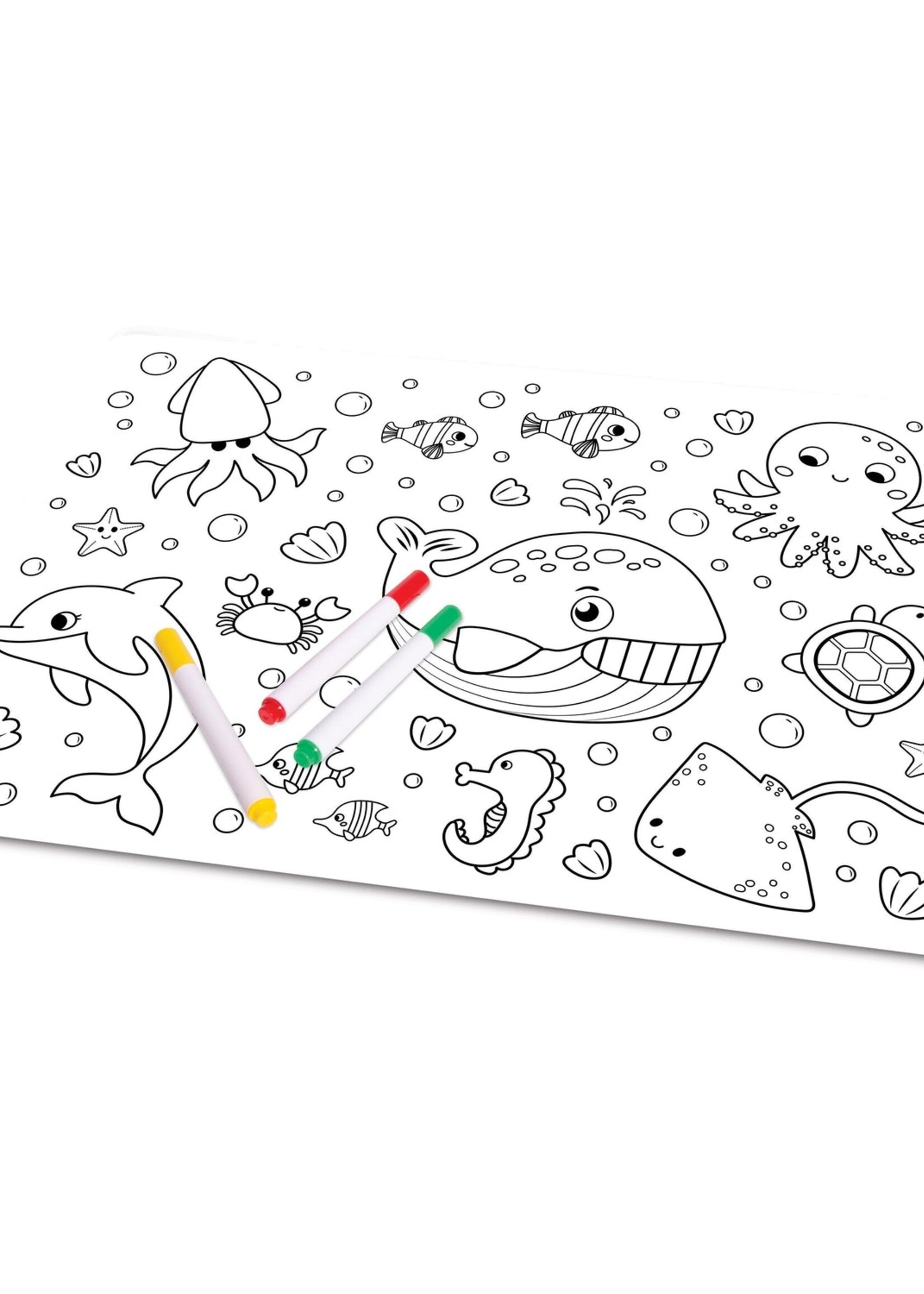 Colour in Placemat - Sealife