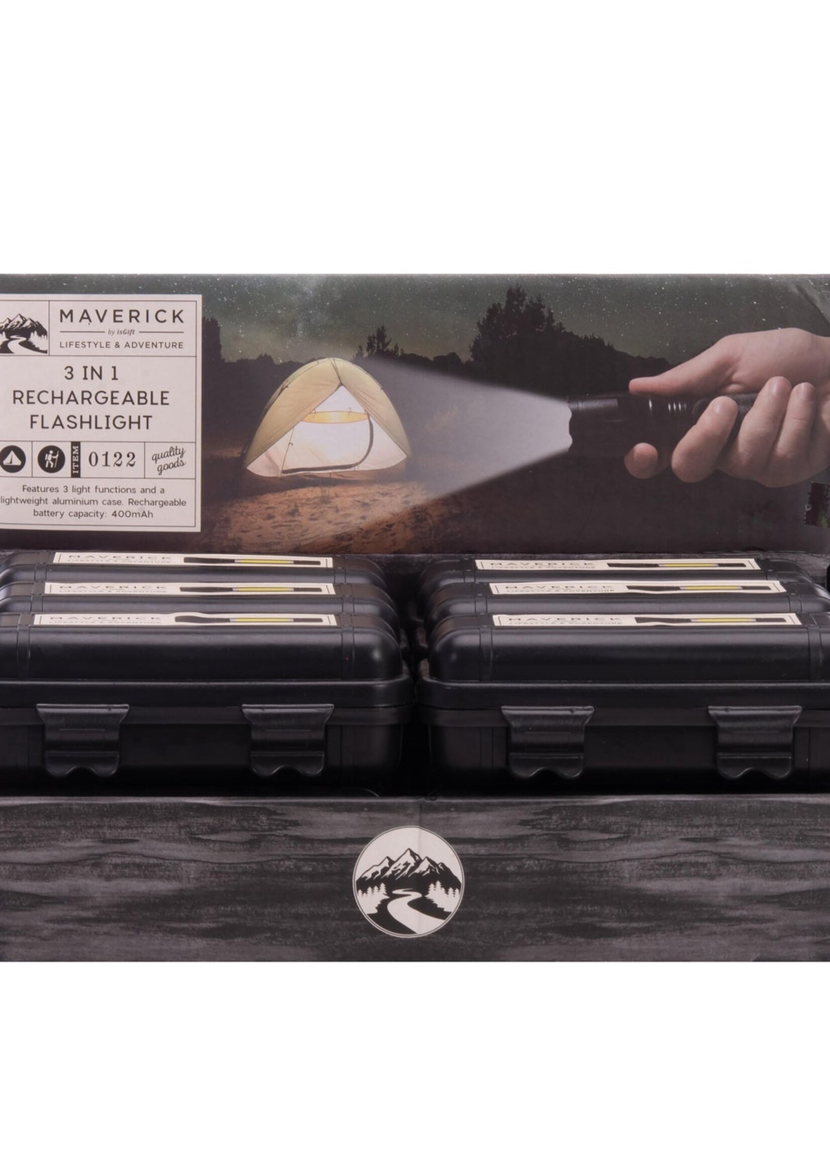 isabl 3 in 1 Rechargeable Flashlight