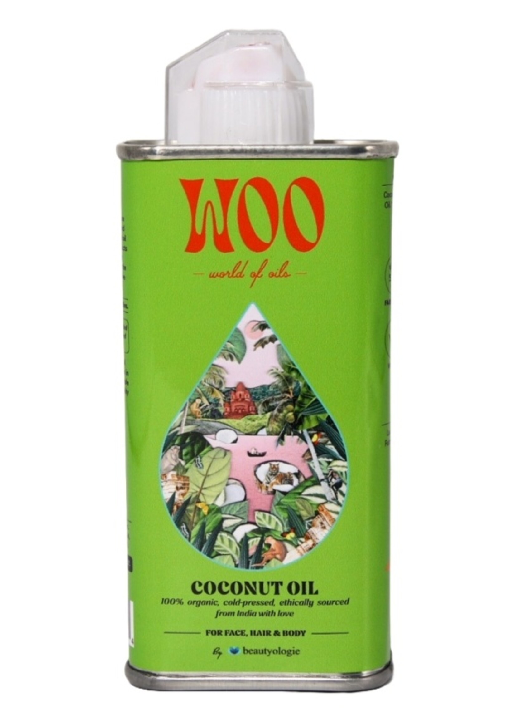 WOO - World Of Oils Coconut Oil – Pure Coconut Luxury for Soft, Hydrated Skin & Hair
