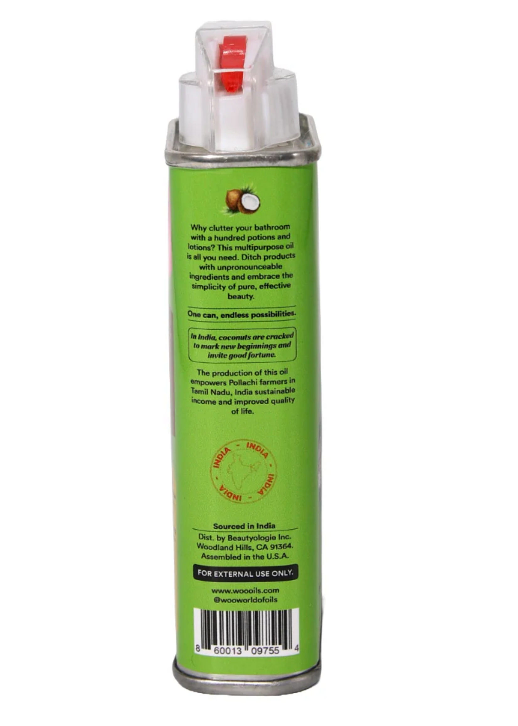 WOO - World Of Oils Coconut Oil – Pure Coconut Luxury for Soft, Hydrated Skin & Hair