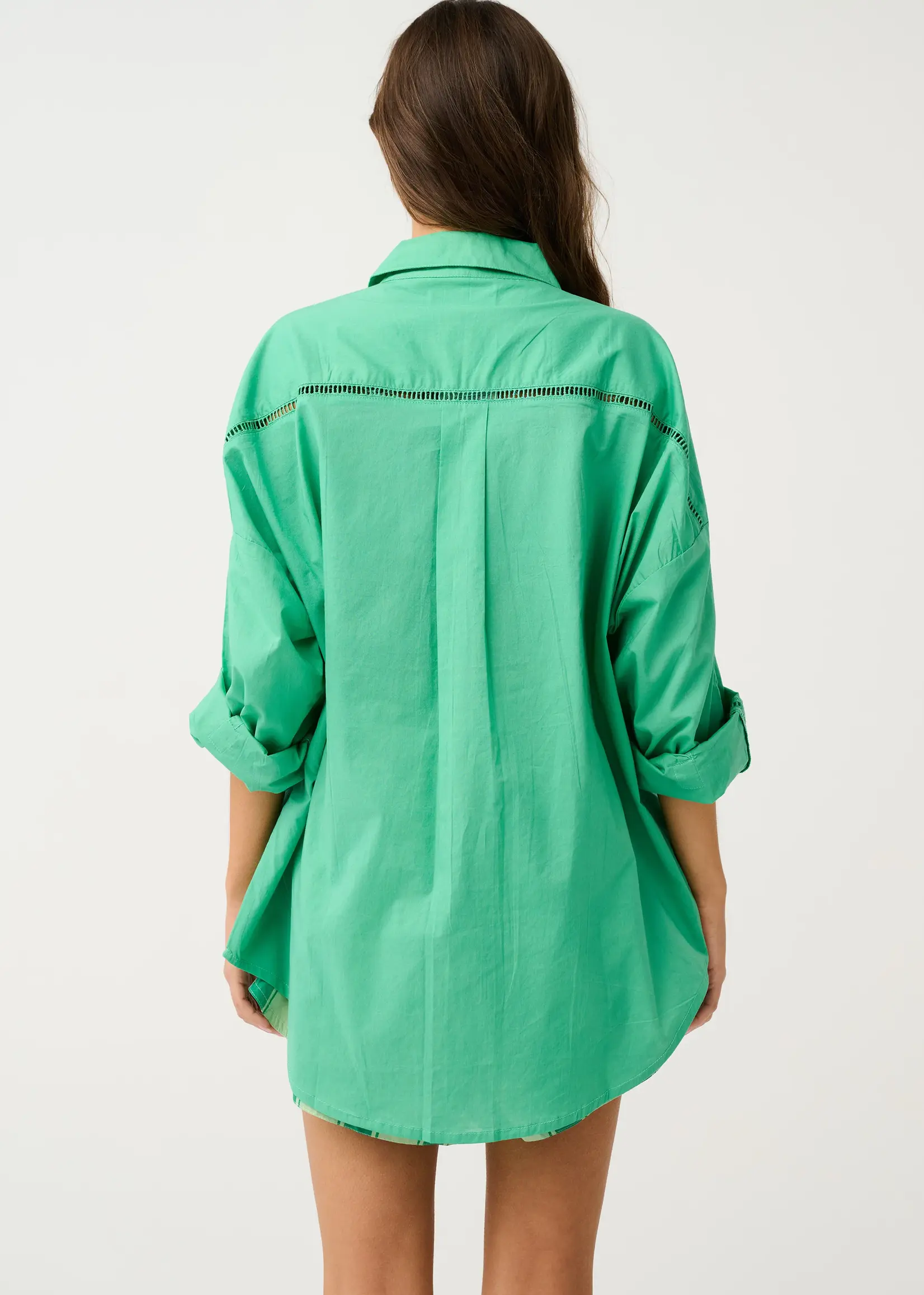 cartel and willow Cove Shirt - Emerald
