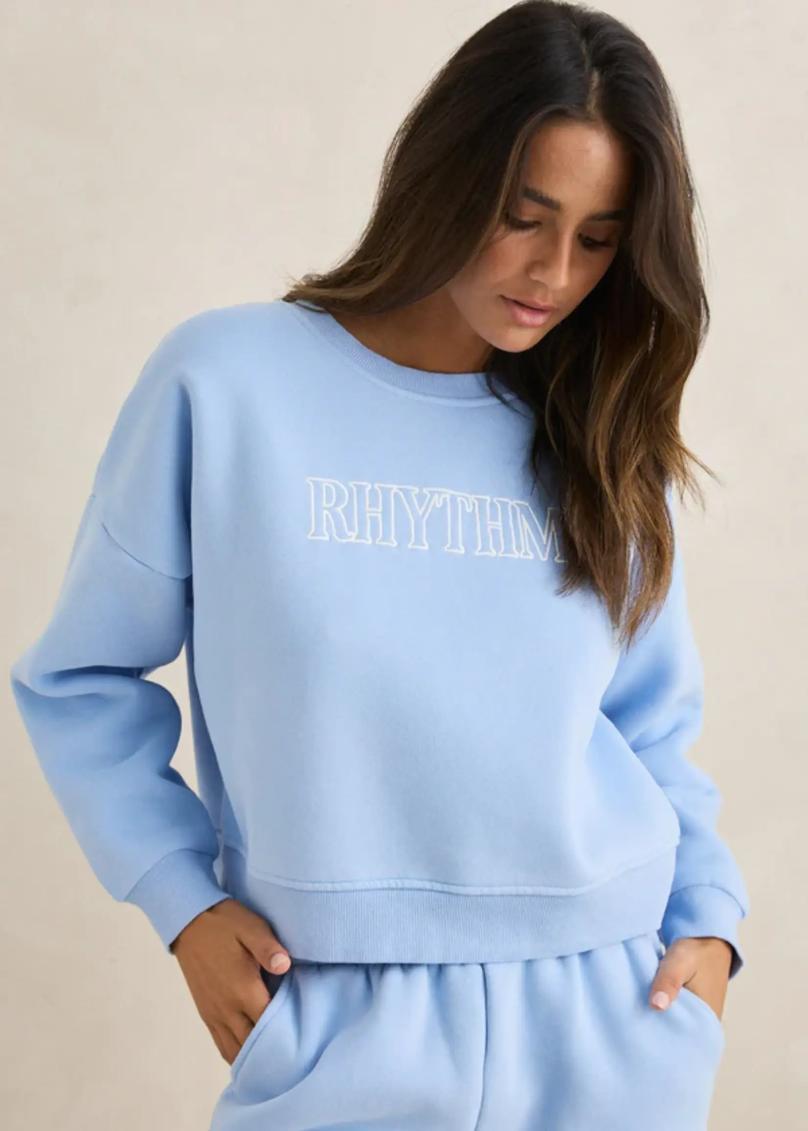 Rhythm Rhythm Slouchy Crew Neck Fleece
