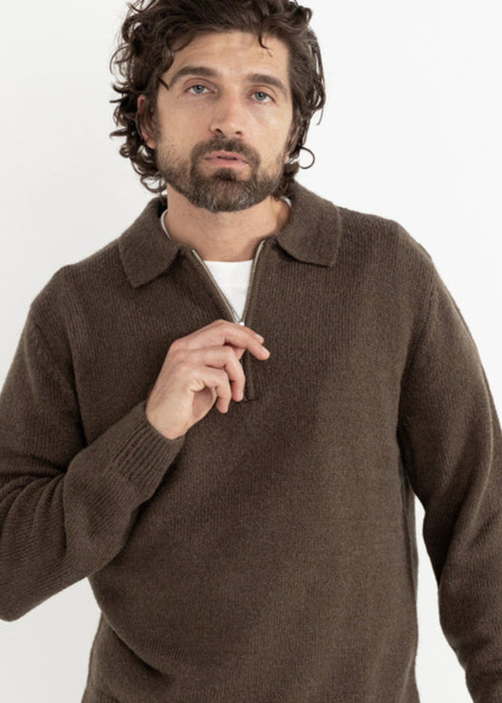 Rhythm Quarter Zip Knit