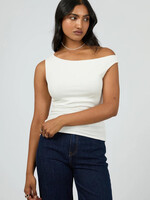 Kylie Off Shoulder Top - Vintage White