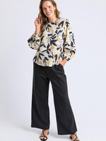 Elm Lifestyle Limone Top - Limone Leaf Print