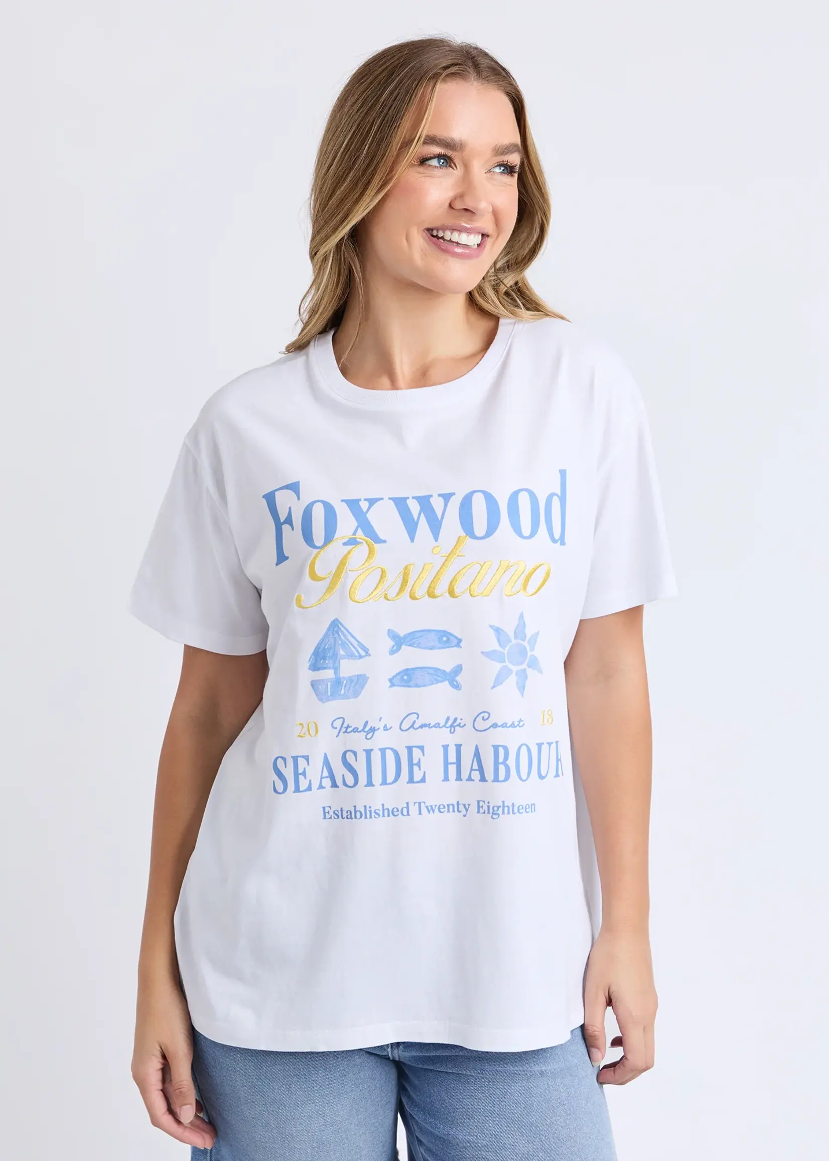 Foxwood Positano Tee - White