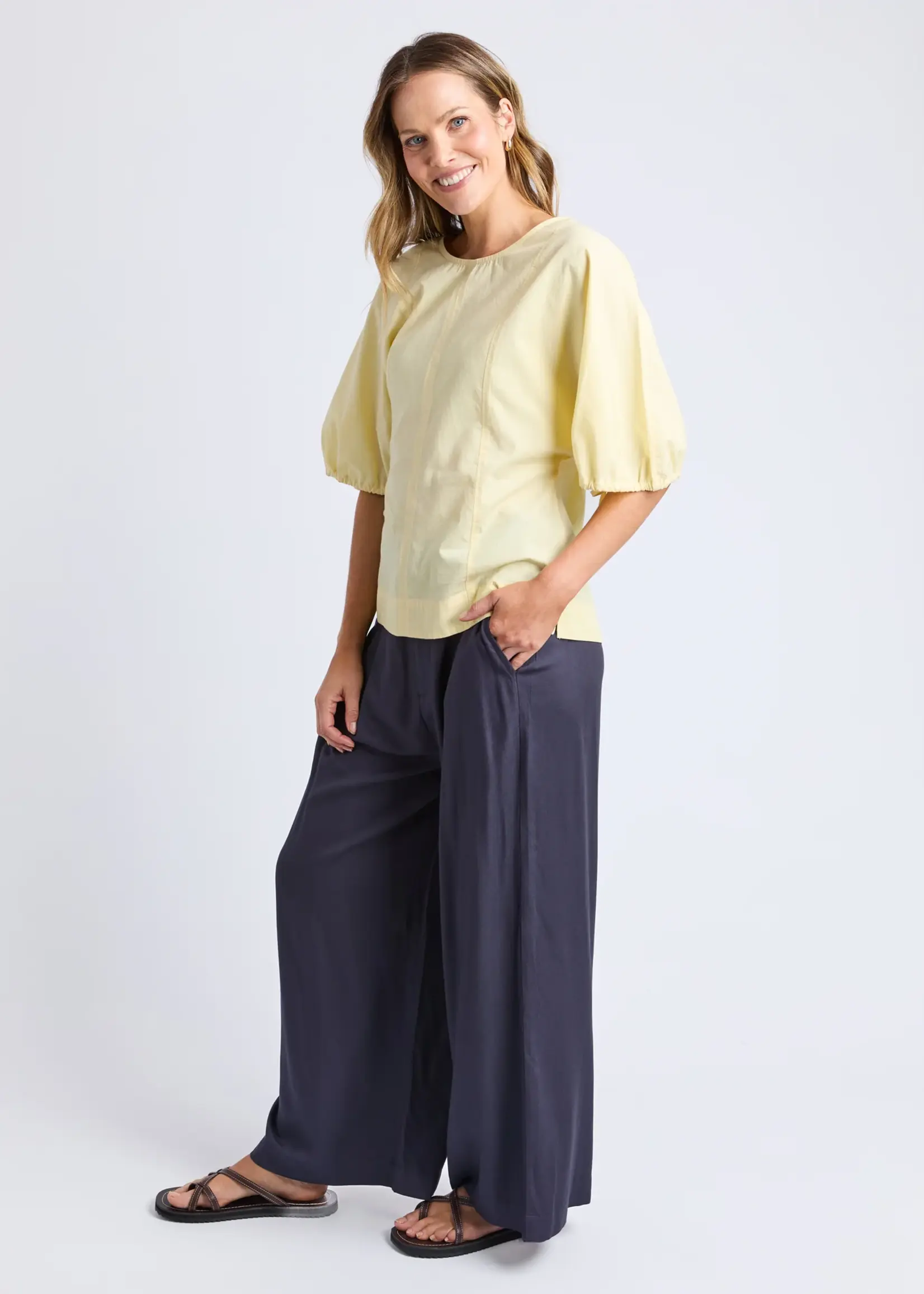 Elm Lifestyle Marie Top - Pale Banana