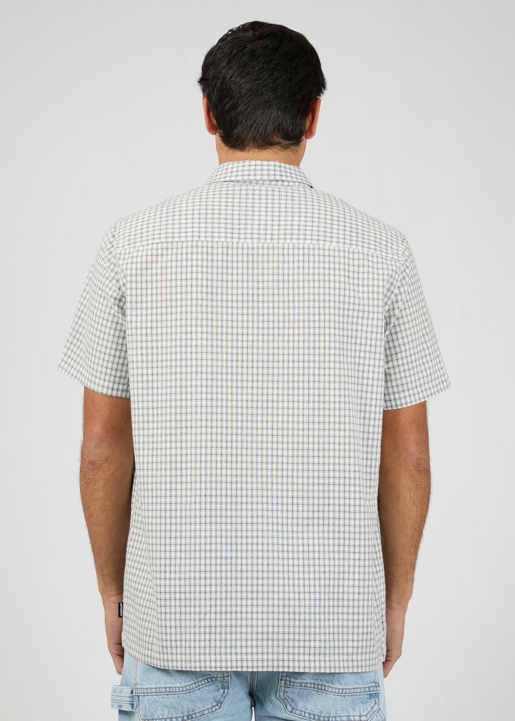 Steps Check SS Shirt - White