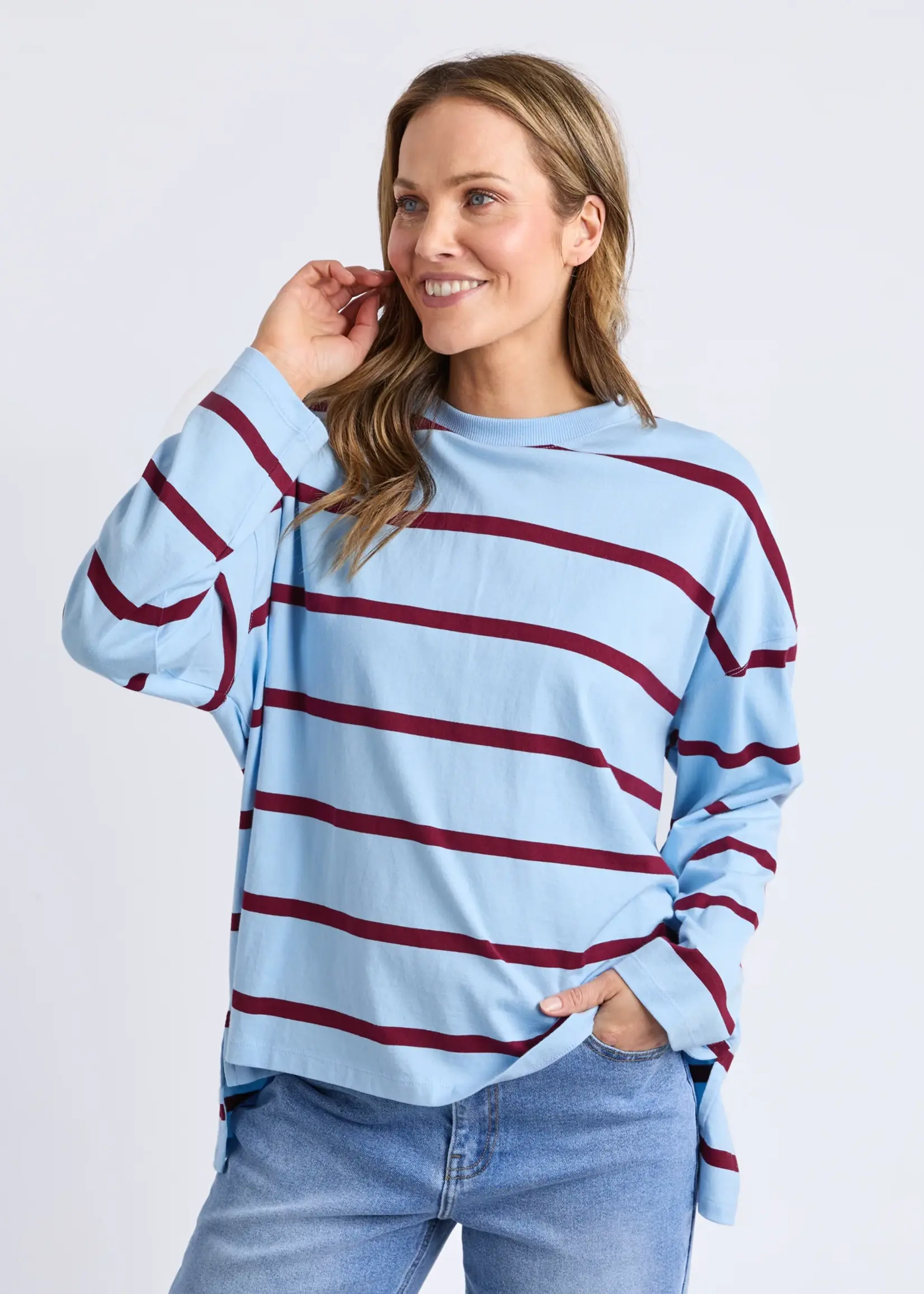 Foxwood Callie Stripe L/S Tee