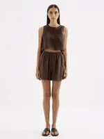 nude lucy Sian Linen Top