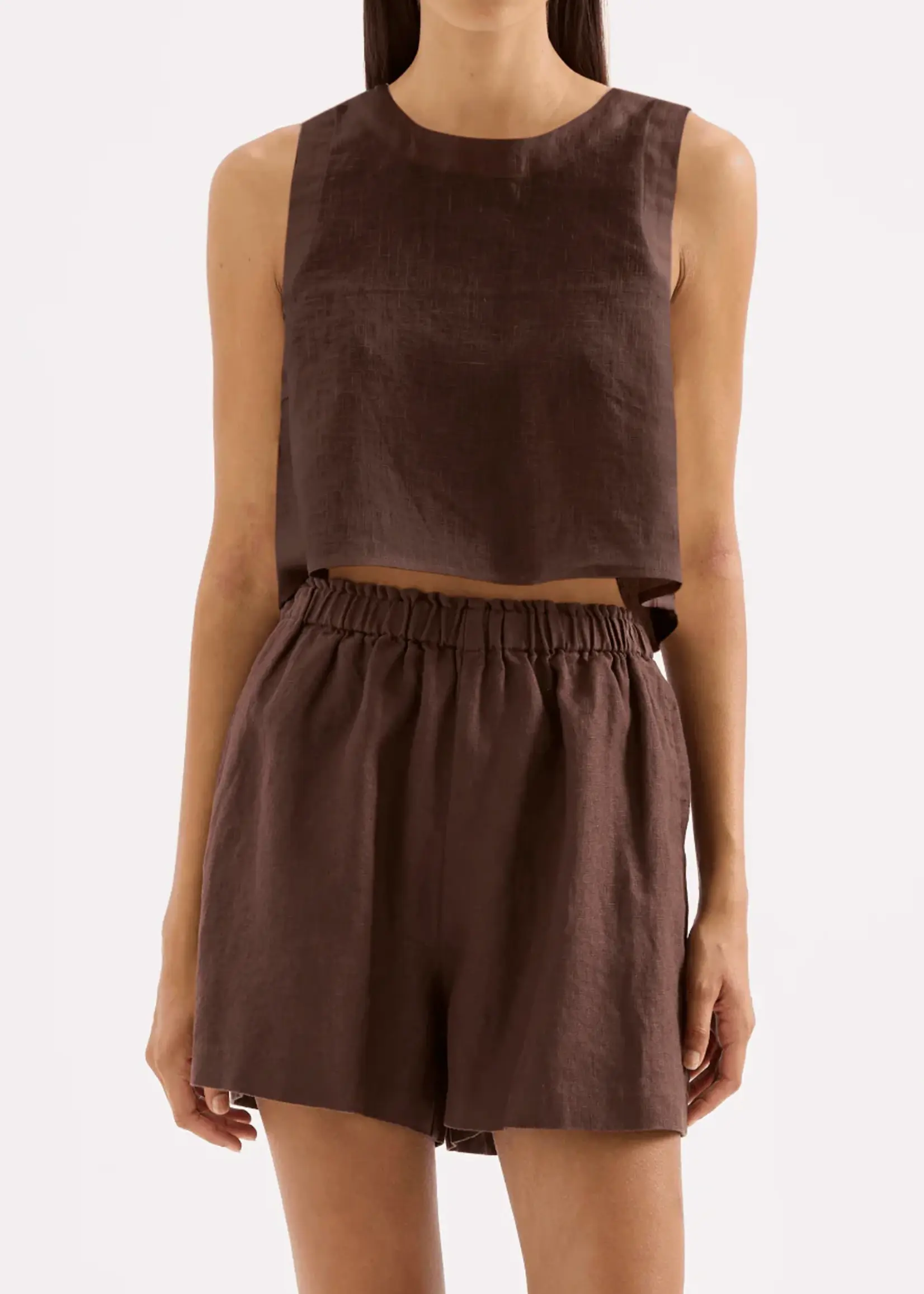 nude lucy Sian Linen Top