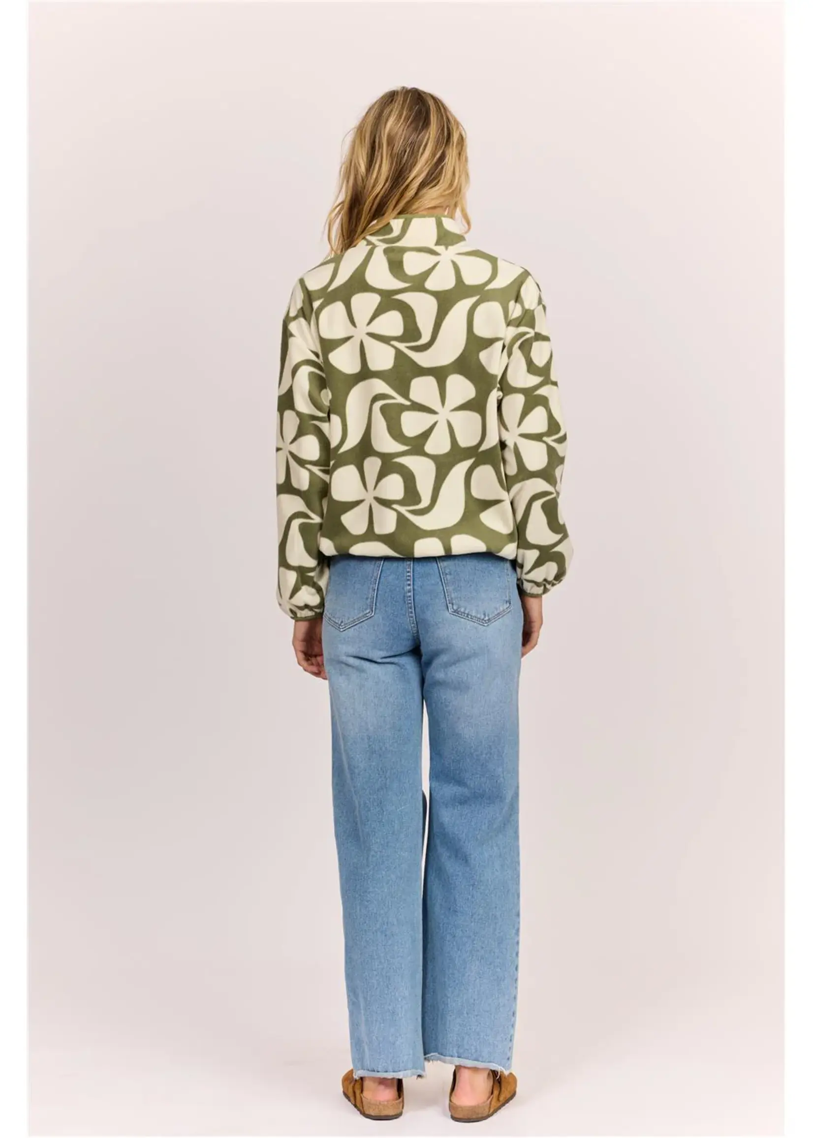 Waves In Bloom Fleece - Ranger