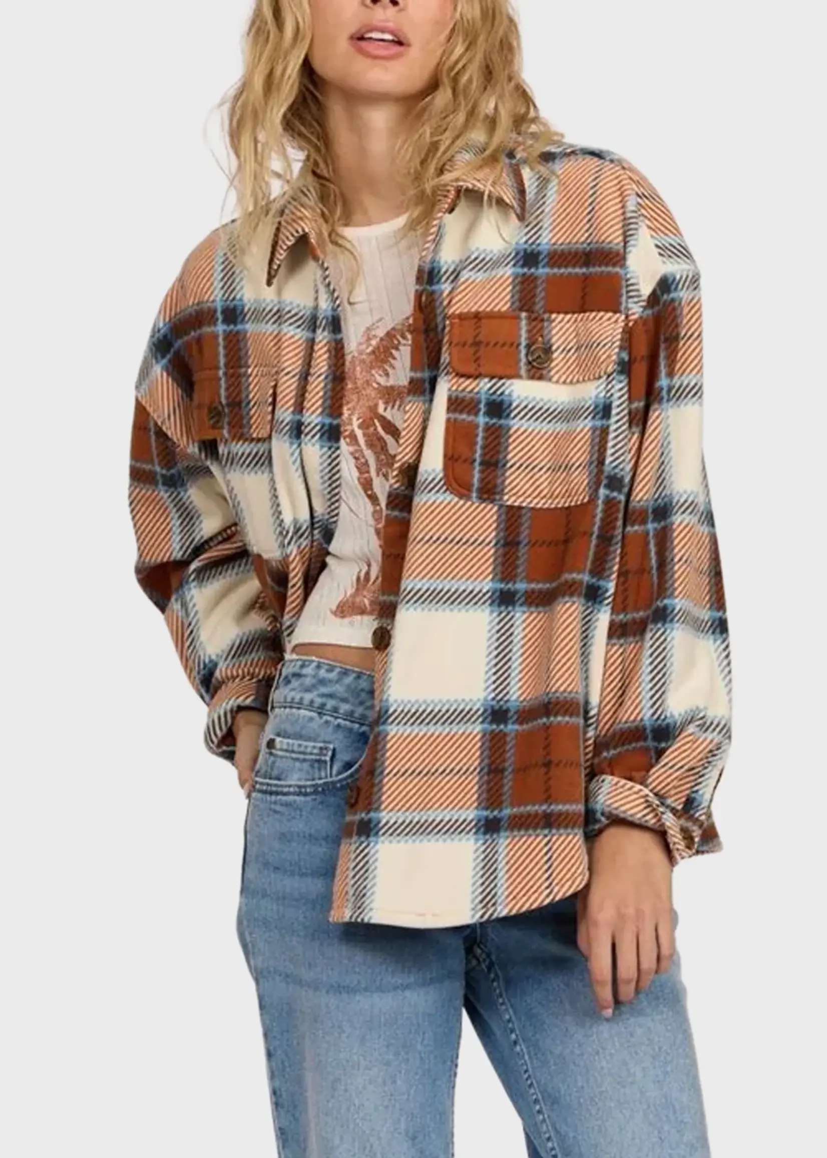 Washed Ashore Fleece - Terracotta